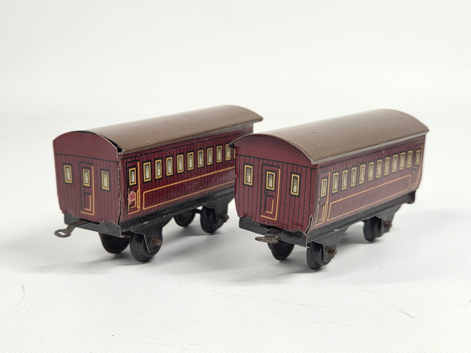 BING TIN LITHO WIND UP STEAM ENGINE TRAIN SET - 6