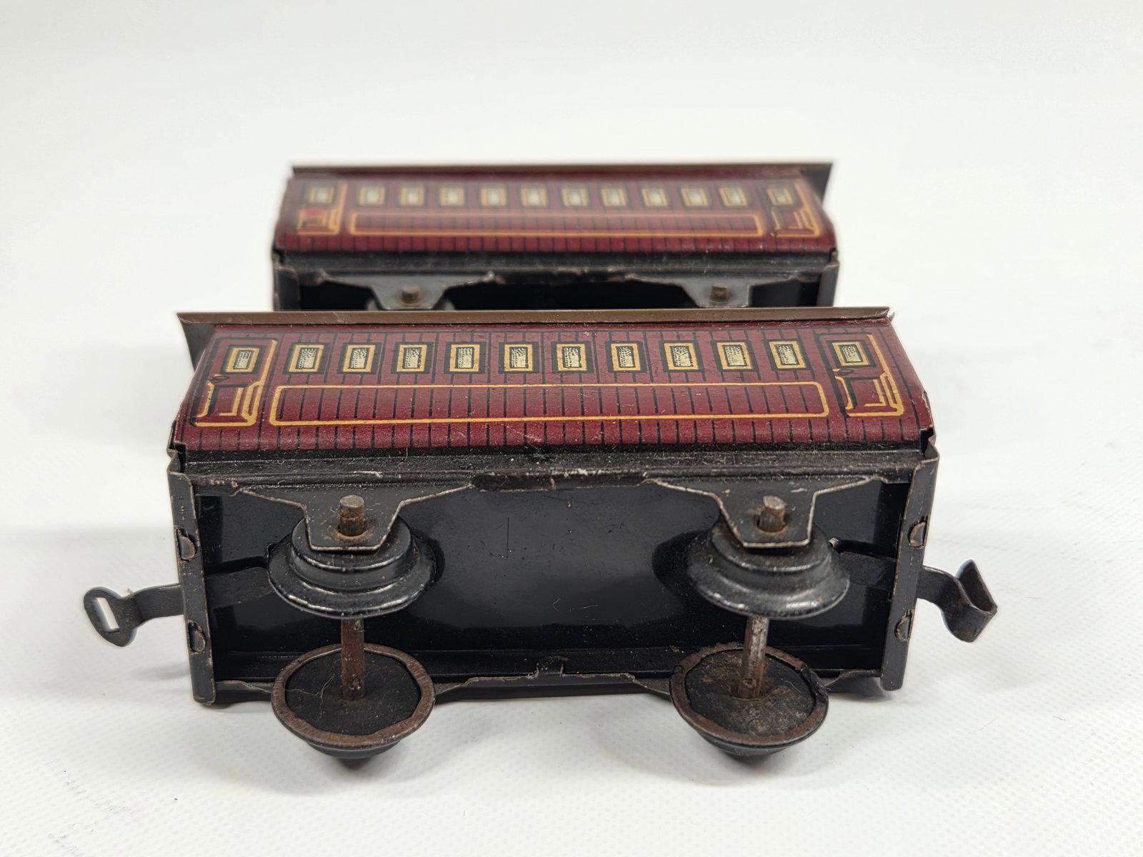 BING TIN LITHO WIND UP STEAM ENGINE TRAIN SET - 9