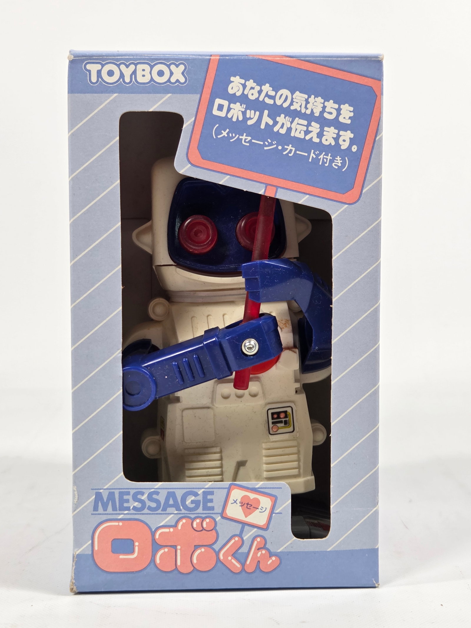 JAPAN TOY BOX PLASTIC WIND UP MESSAGE ROBOT (1 of 5)