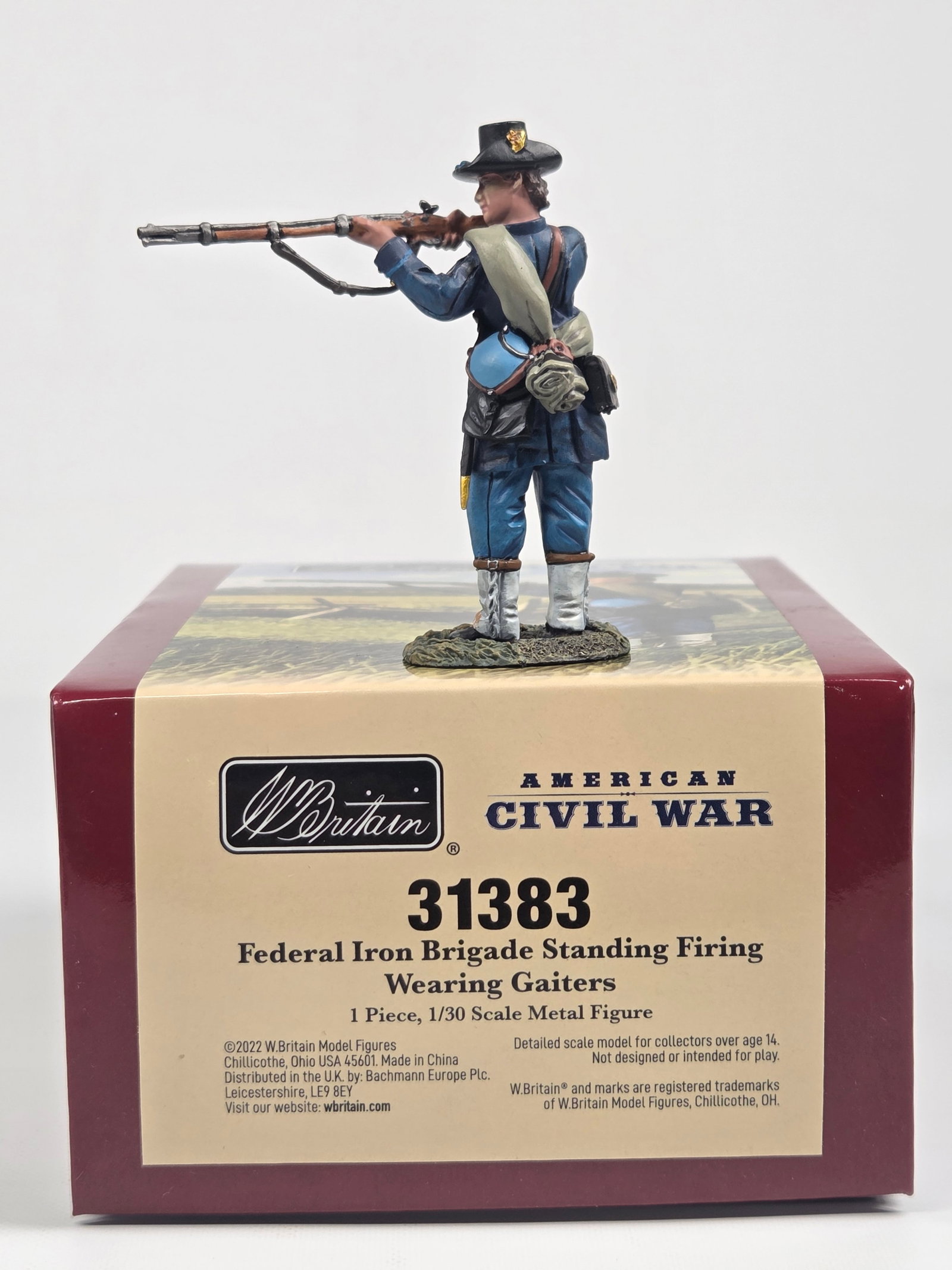 BRITAIN 31383 FEDERAL IRON BRIGADE STANDING FIRING W/ GAITERS (1 of 4)
