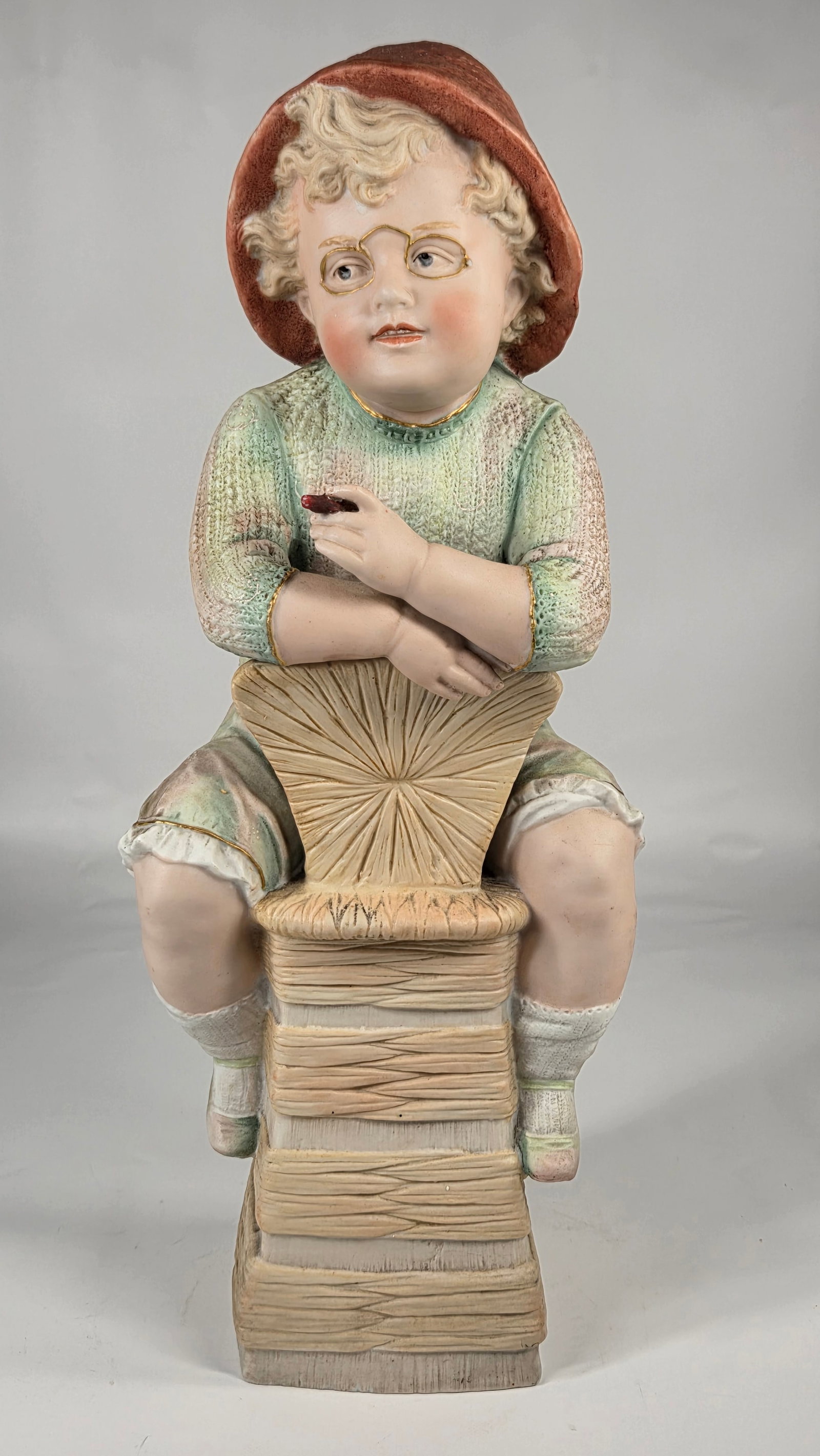 GERMAN HEUBACH SCHUTZ MARKE DEP. BISQUE BOY SMOKING CIGAR (1 of 7)