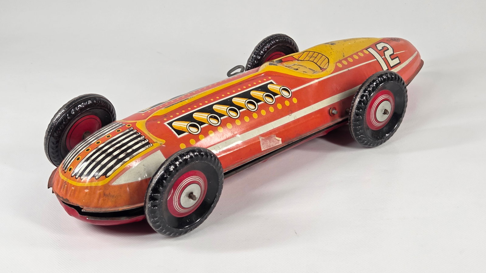 MARX TIN LITHO 17" WIND UP RACE CAR (1 of 3)