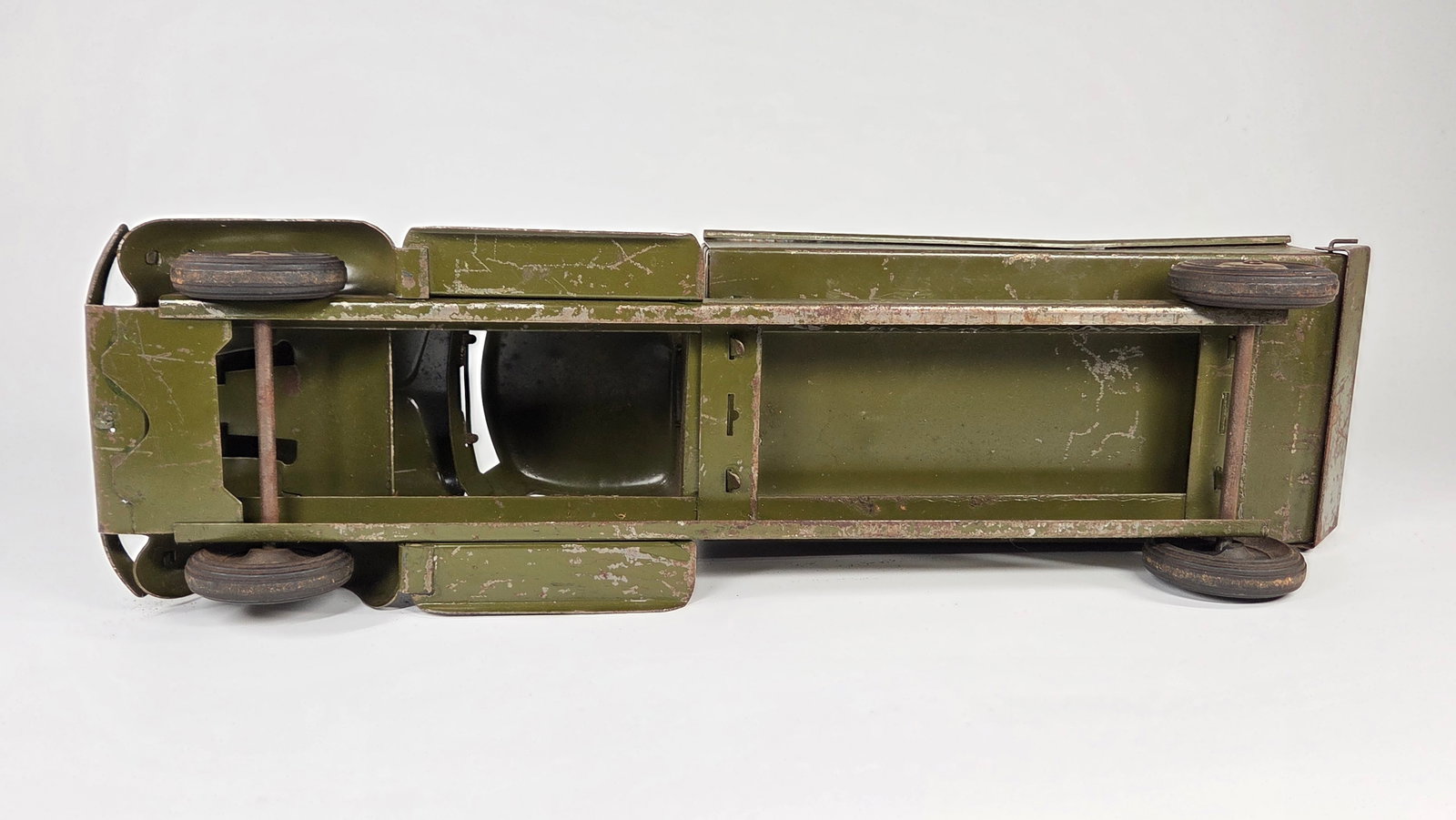 STRUCTO PRESSED STEEL US ARMY DUMP TRUCK - 7