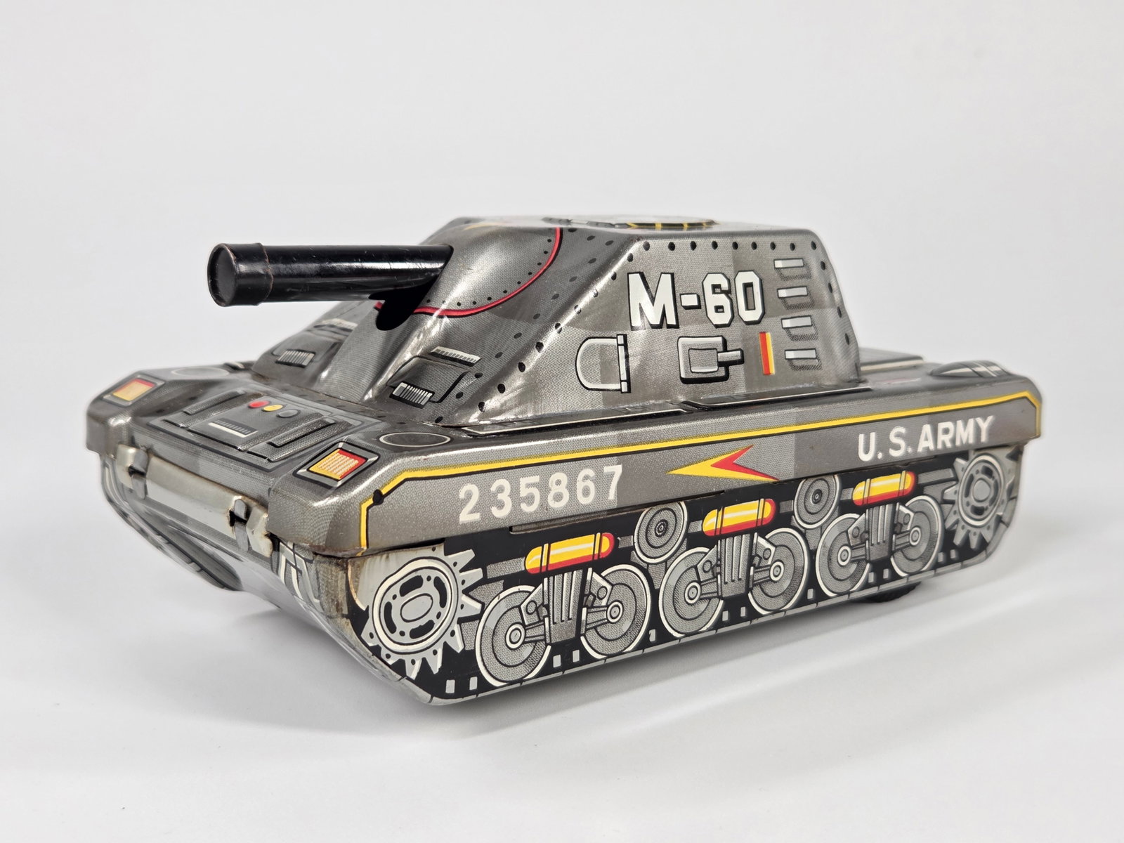 JAPAN TIN FRICTION M-60 US ARMY TANK (1 of 4)