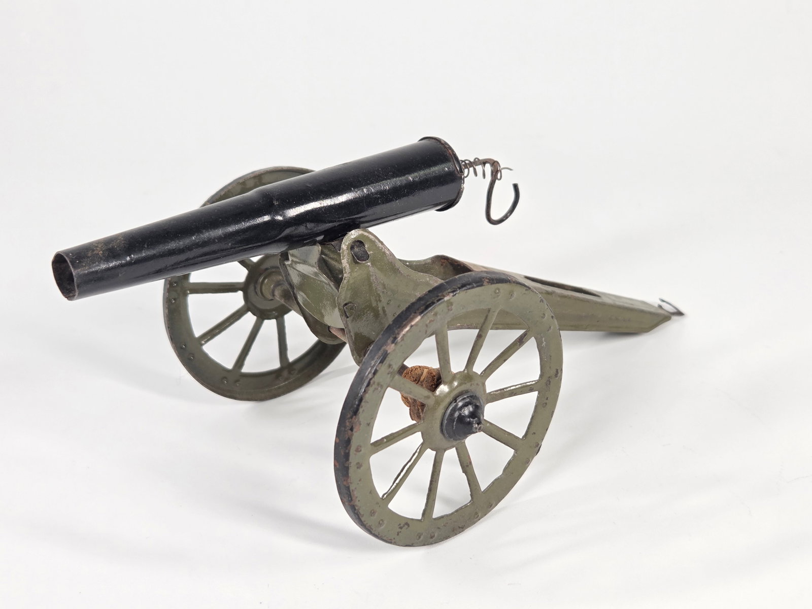 EARLY TIN LITHO TOY FIELD CANNON (1 of 4)