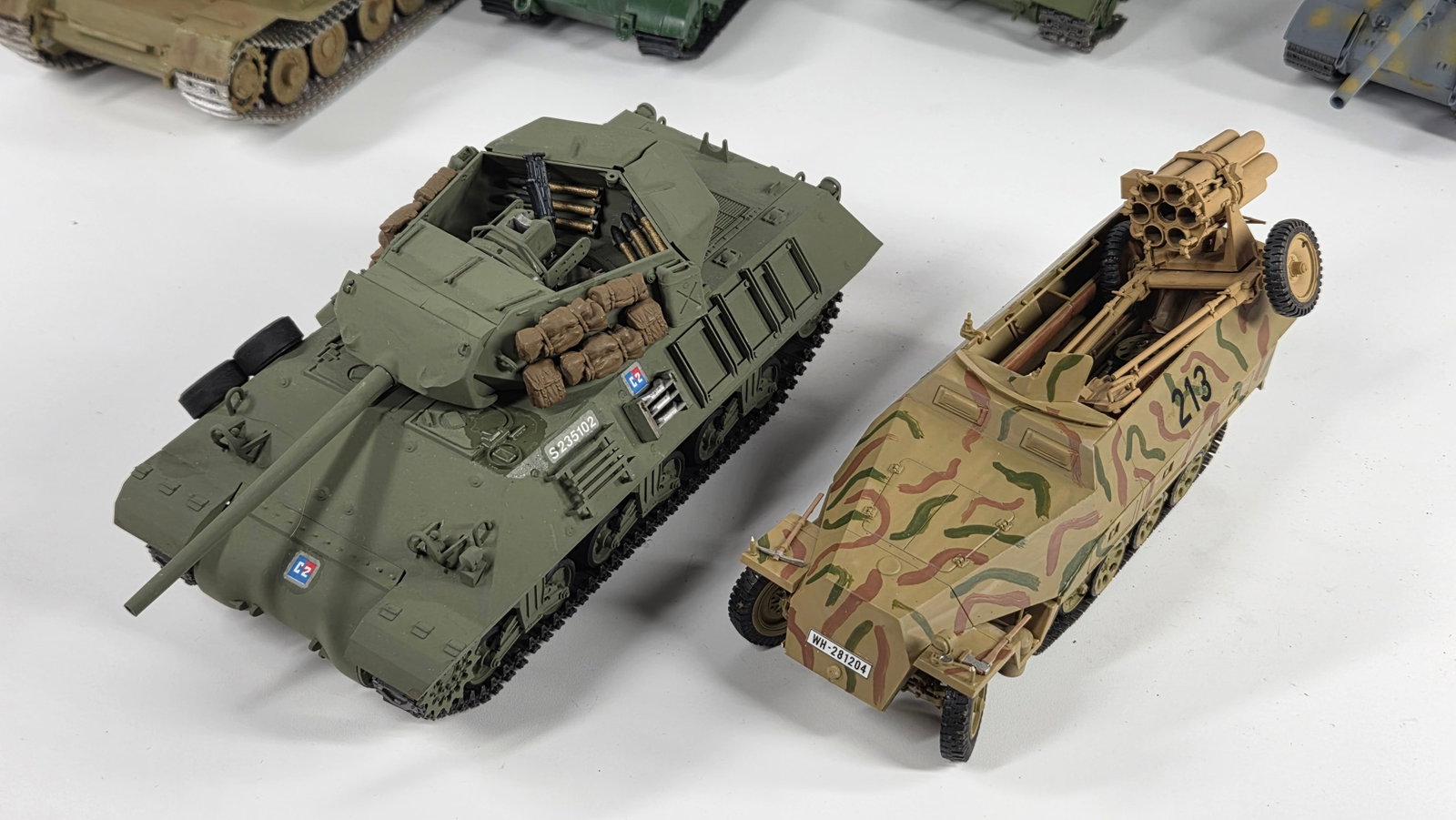 VARIOUS BUILT MILITARY MODEL KITS - 3