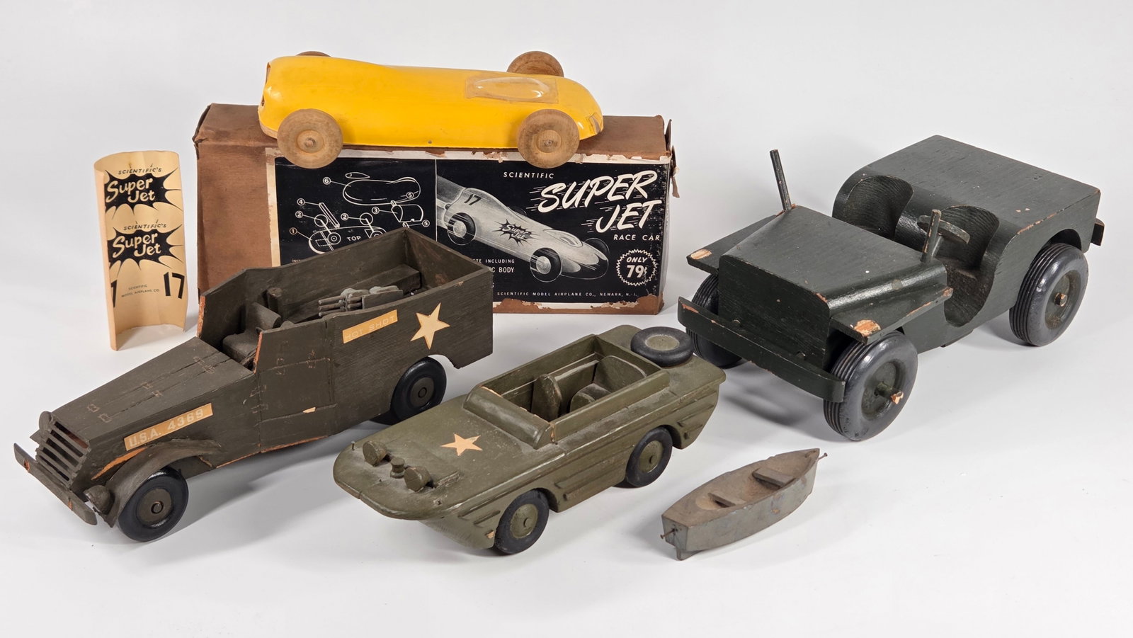 VARIOUS BALSA WOOD MILITARY KITS & SUPER JET (1 of 6)