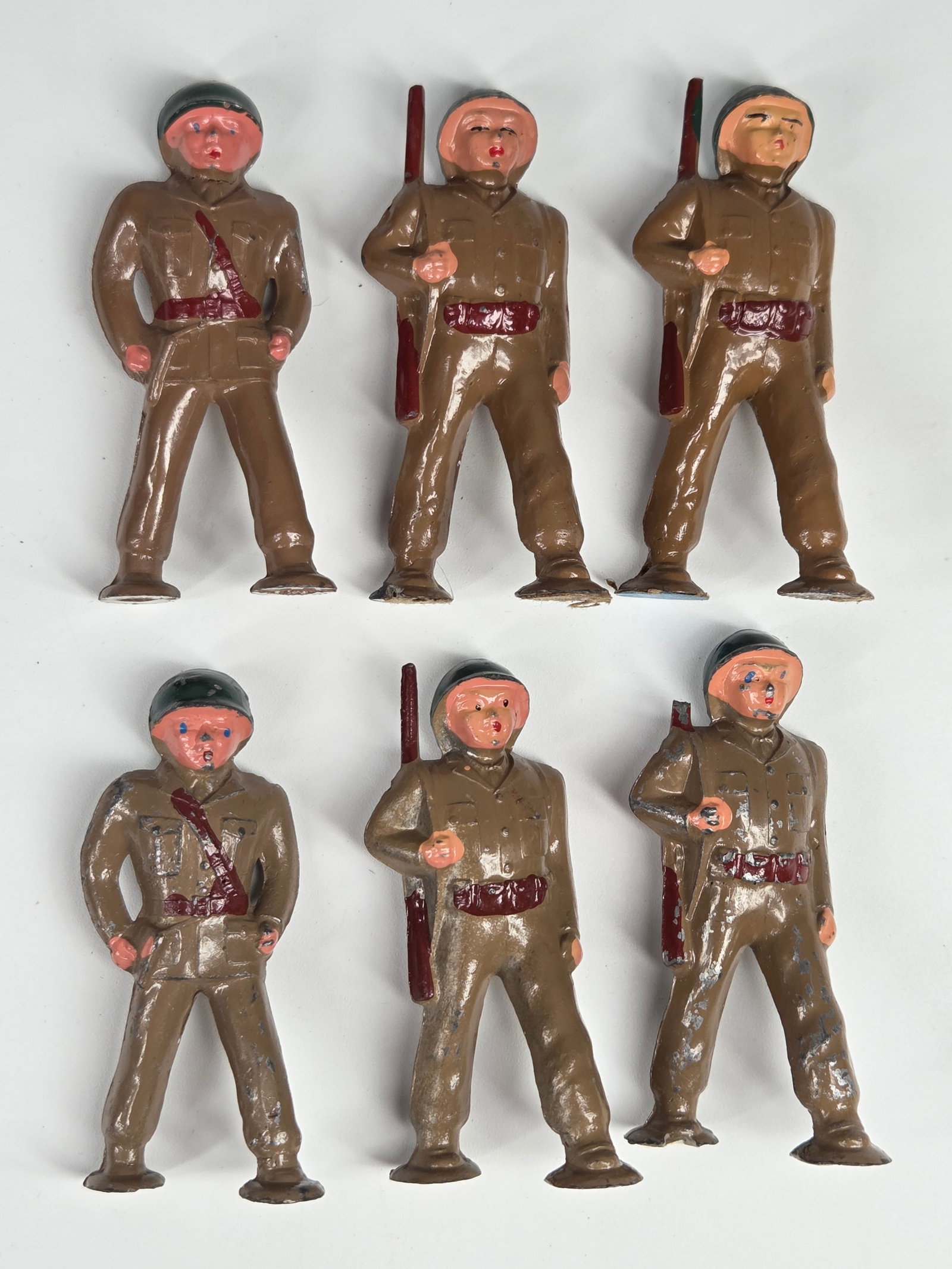 6) BARCLAY MANOIL LEAD POD FOOT SOLDIERS (1 of 4)