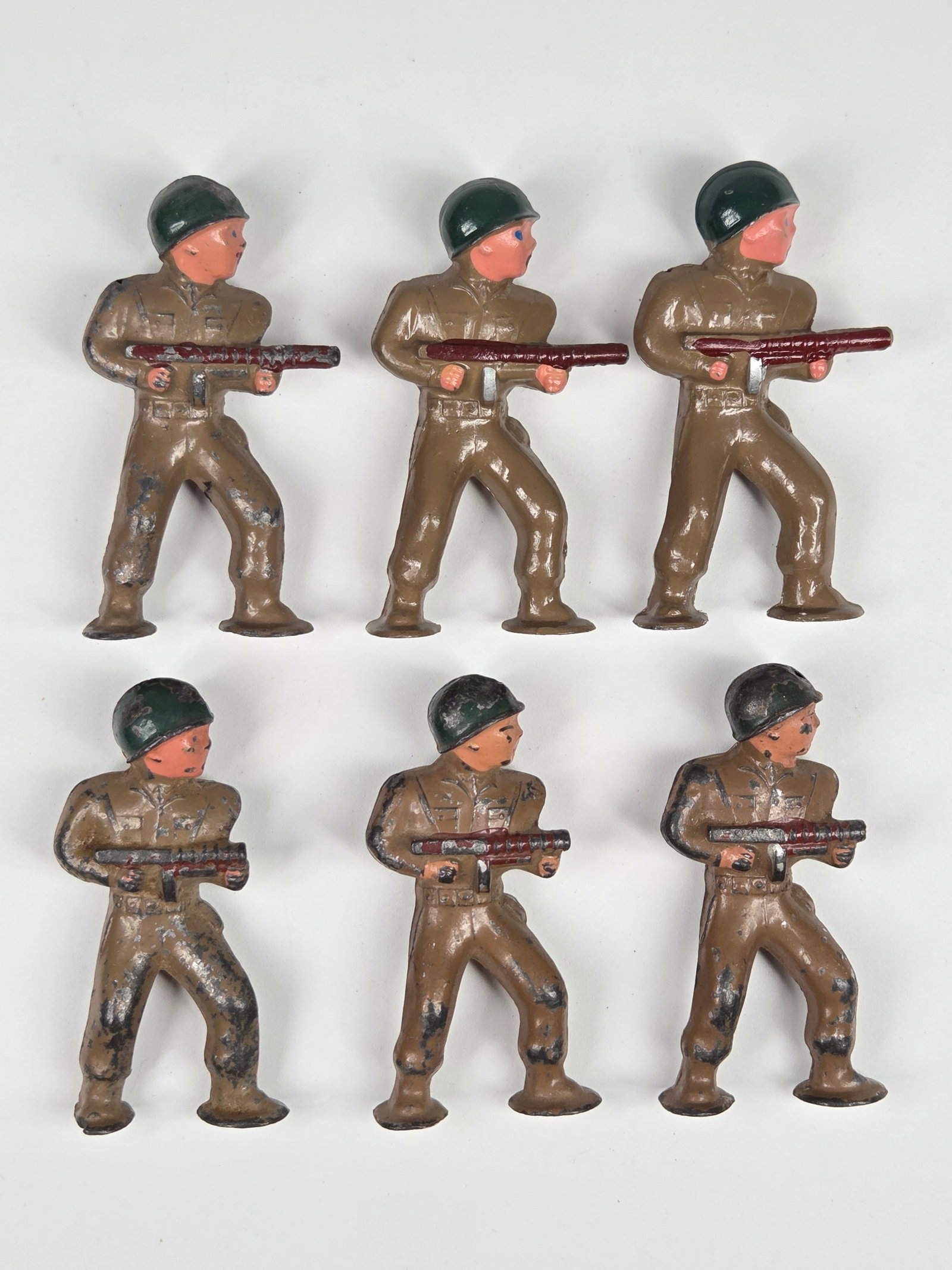 6) BARCLAY MANOIL LEAD POD FOOT SOLDIERS (1 of 4)