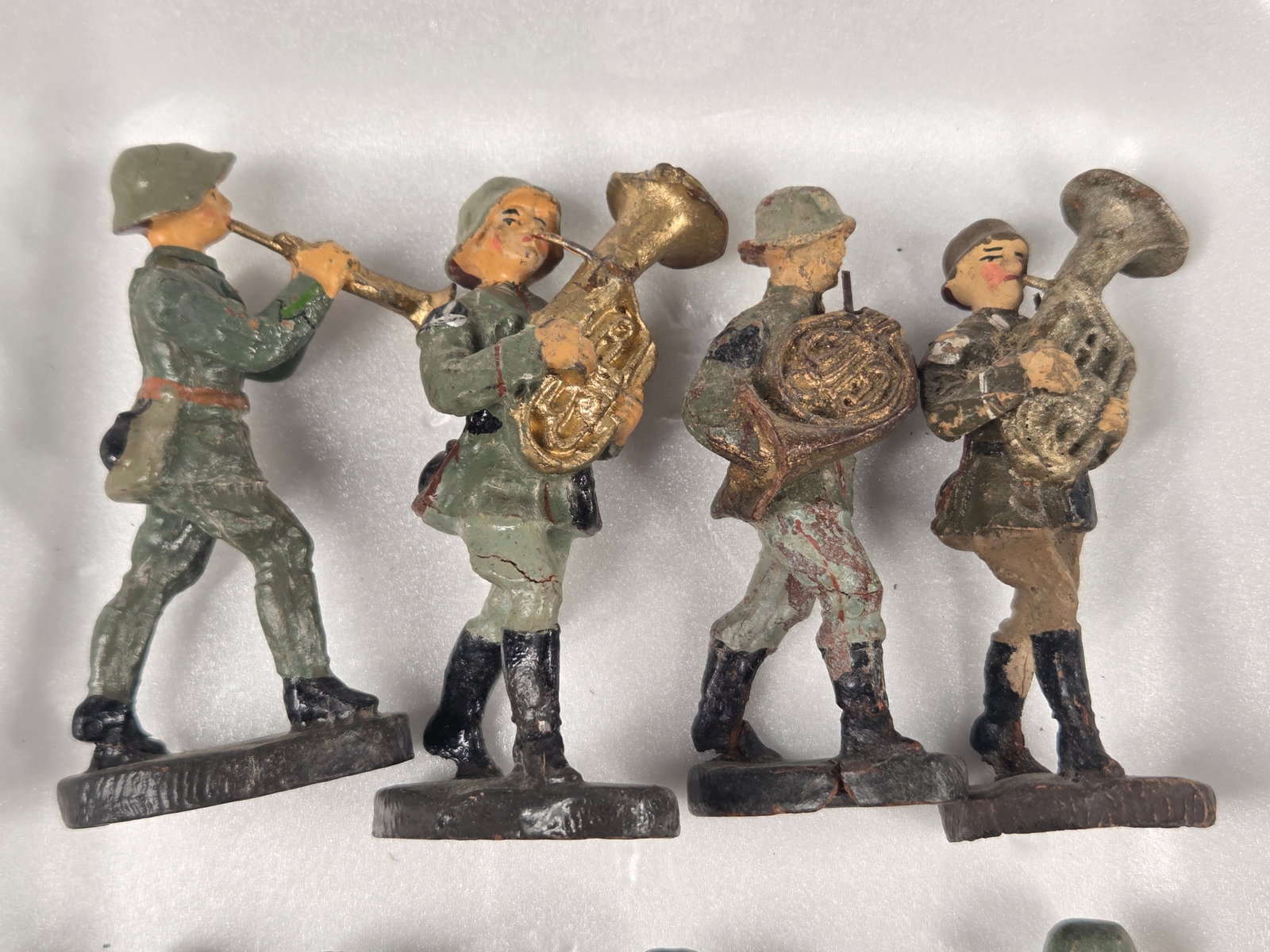VARIOUS ELASTOLIN COMPOSITION GERMAN SOLDIERS - 2
