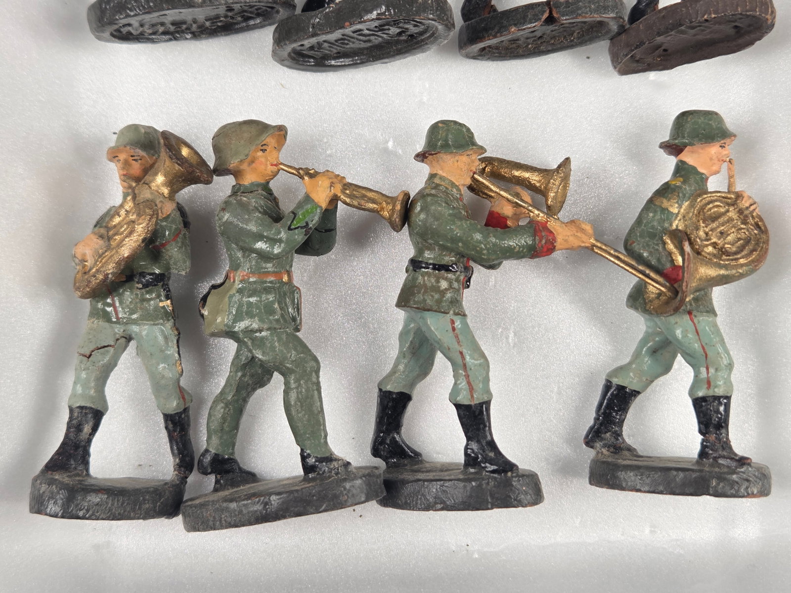 VARIOUS ELASTOLIN COMPOSITION GERMAN SOLDIERS - 3