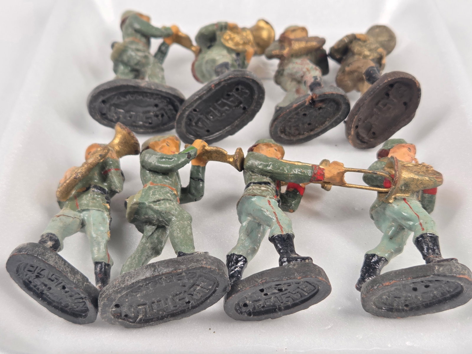 VARIOUS ELASTOLIN COMPOSITION GERMAN SOLDIERS - 4