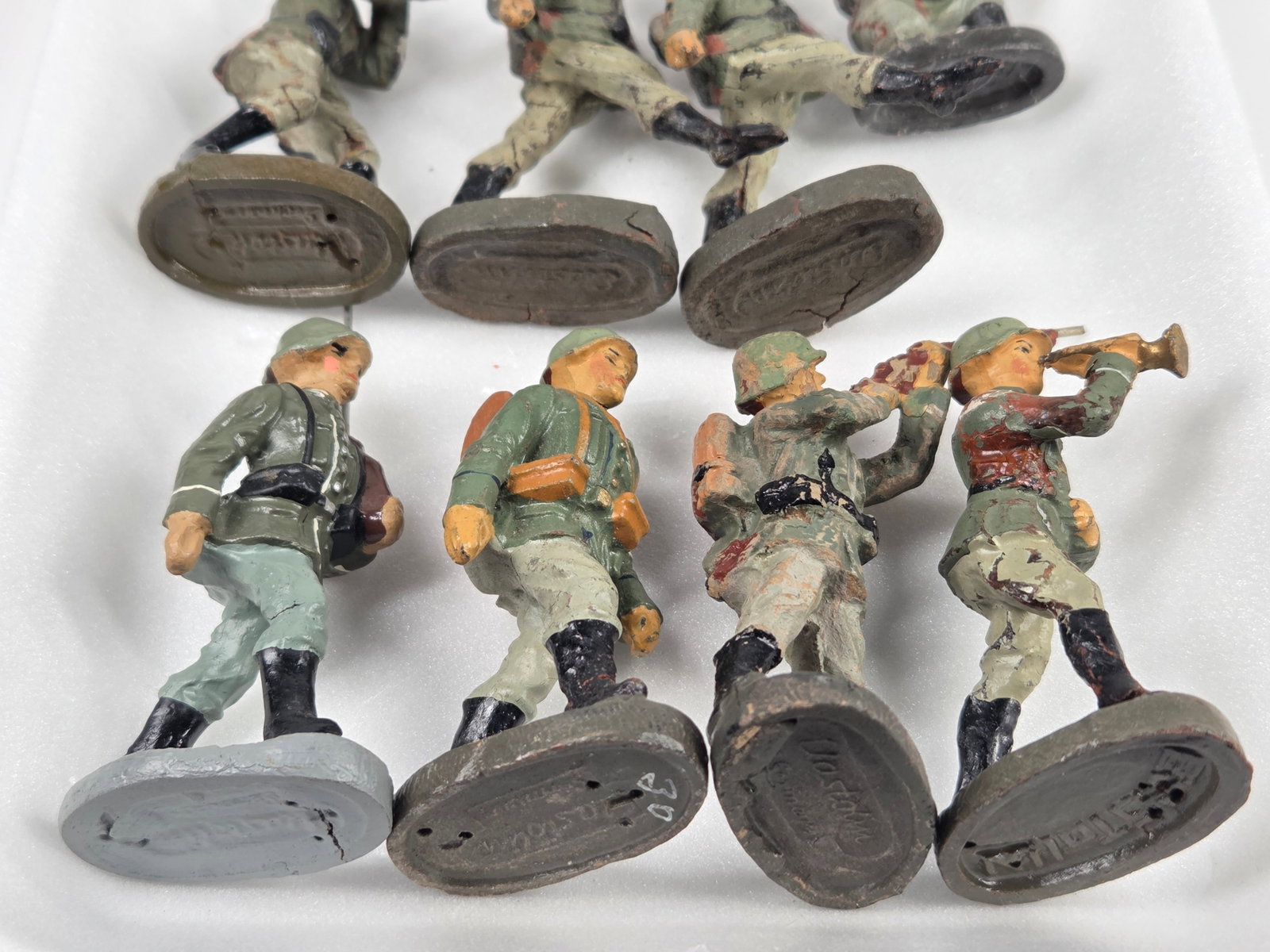 VARIOUS ELASTOLIN COMPOSITION GERMAN SOLDIERS - 4