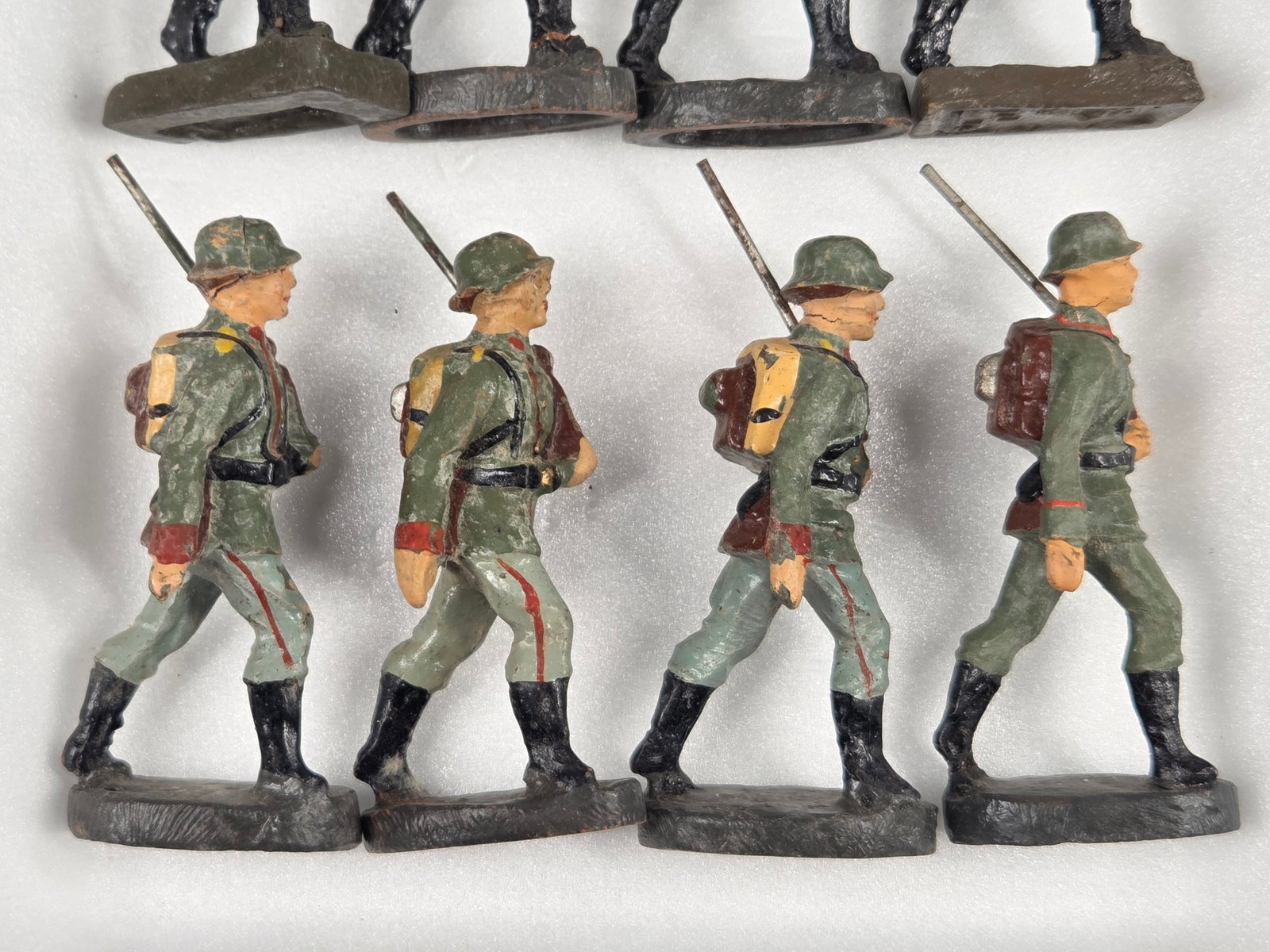 VARIOUS ELASTOLIN COMPOSITION GERMAN SOLDIERS - 3
