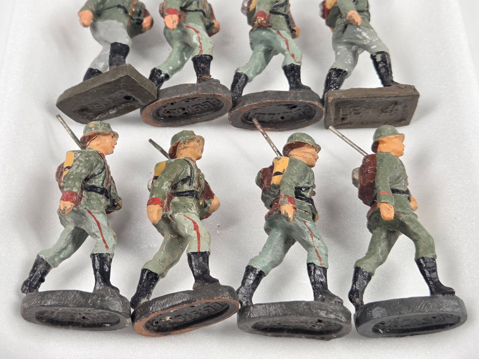 VARIOUS ELASTOLIN COMPOSITION GERMAN SOLDIERS - 4
