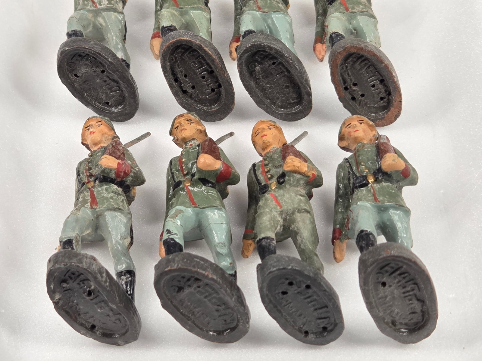 VARIOUS ELASTOLIN COMPOSITION GERMAN SOLDIERS - 4