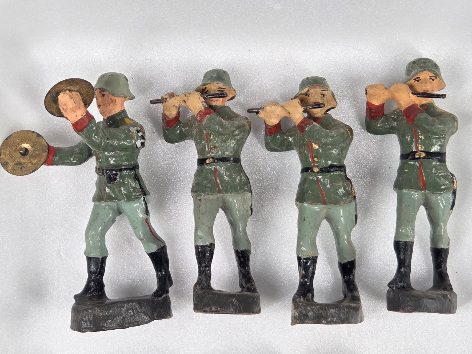 VARIOUS ELASTOLIN COMPOSITION GERMAN SOLDIERS - 2