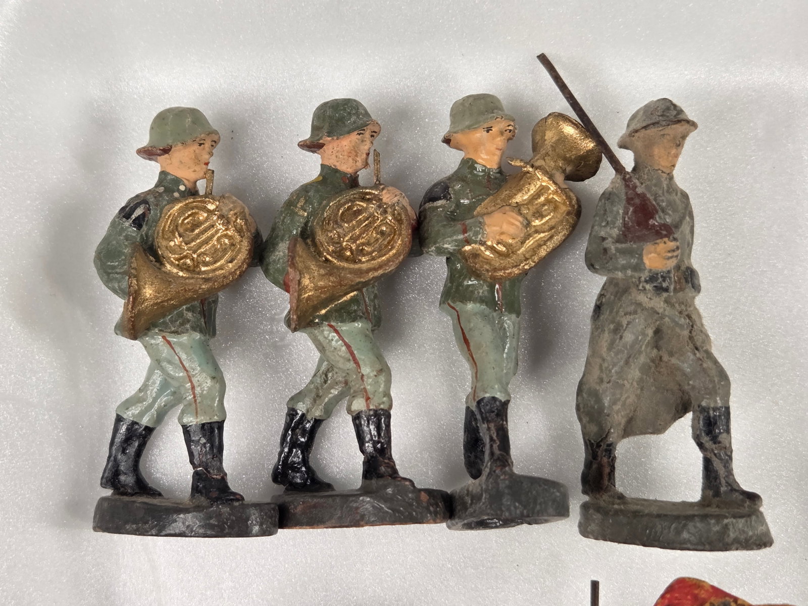 VARIOUS ELASTOLIN COMPOSITION GERMAN SOLDIERS - 2