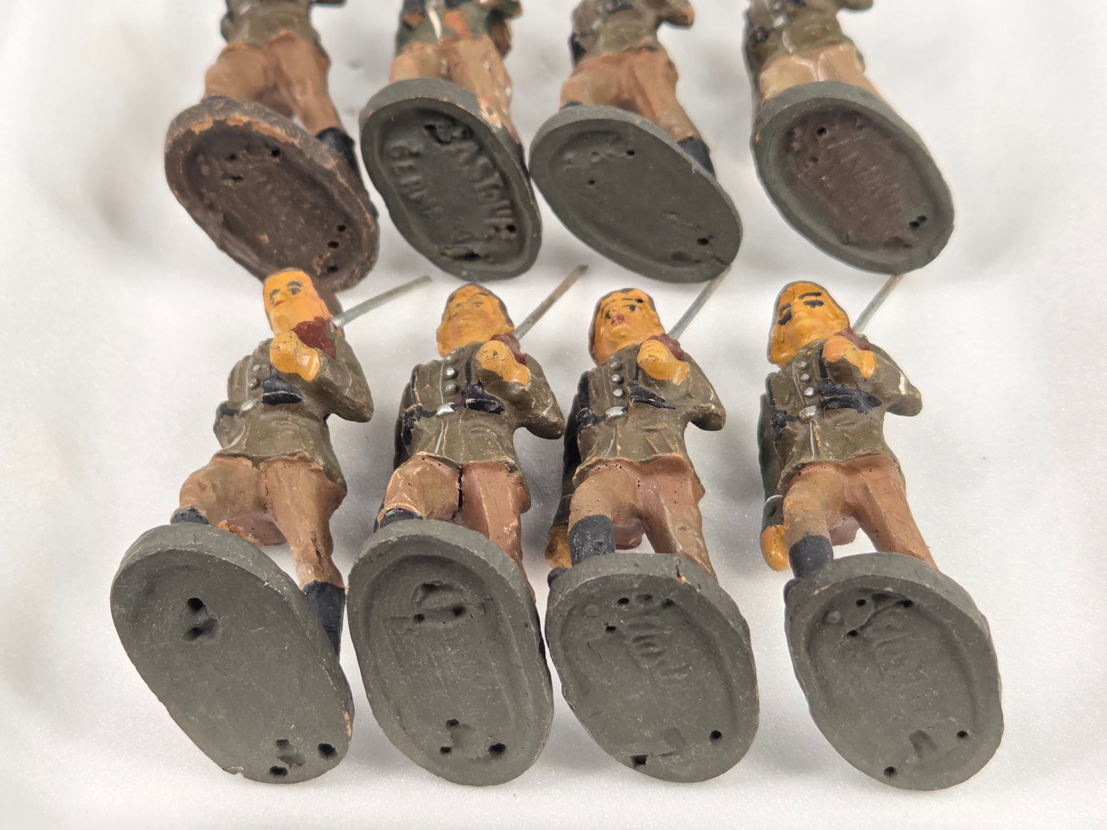 VARIOUS ELASTOLIN COMPOSITION GERMAN SOLDIERS - 4