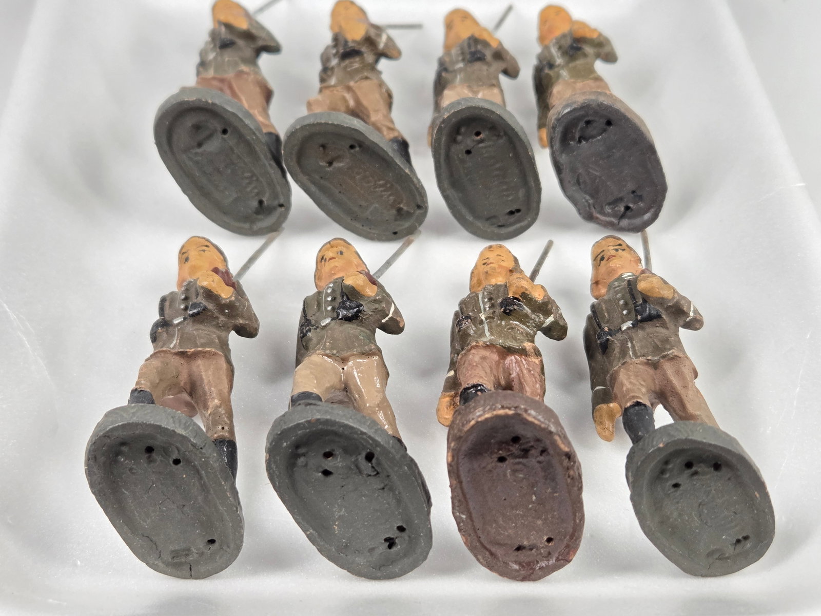 VARIOUS ELASTOLIN COMPOSITION GERMAN SOLDIERS - 4