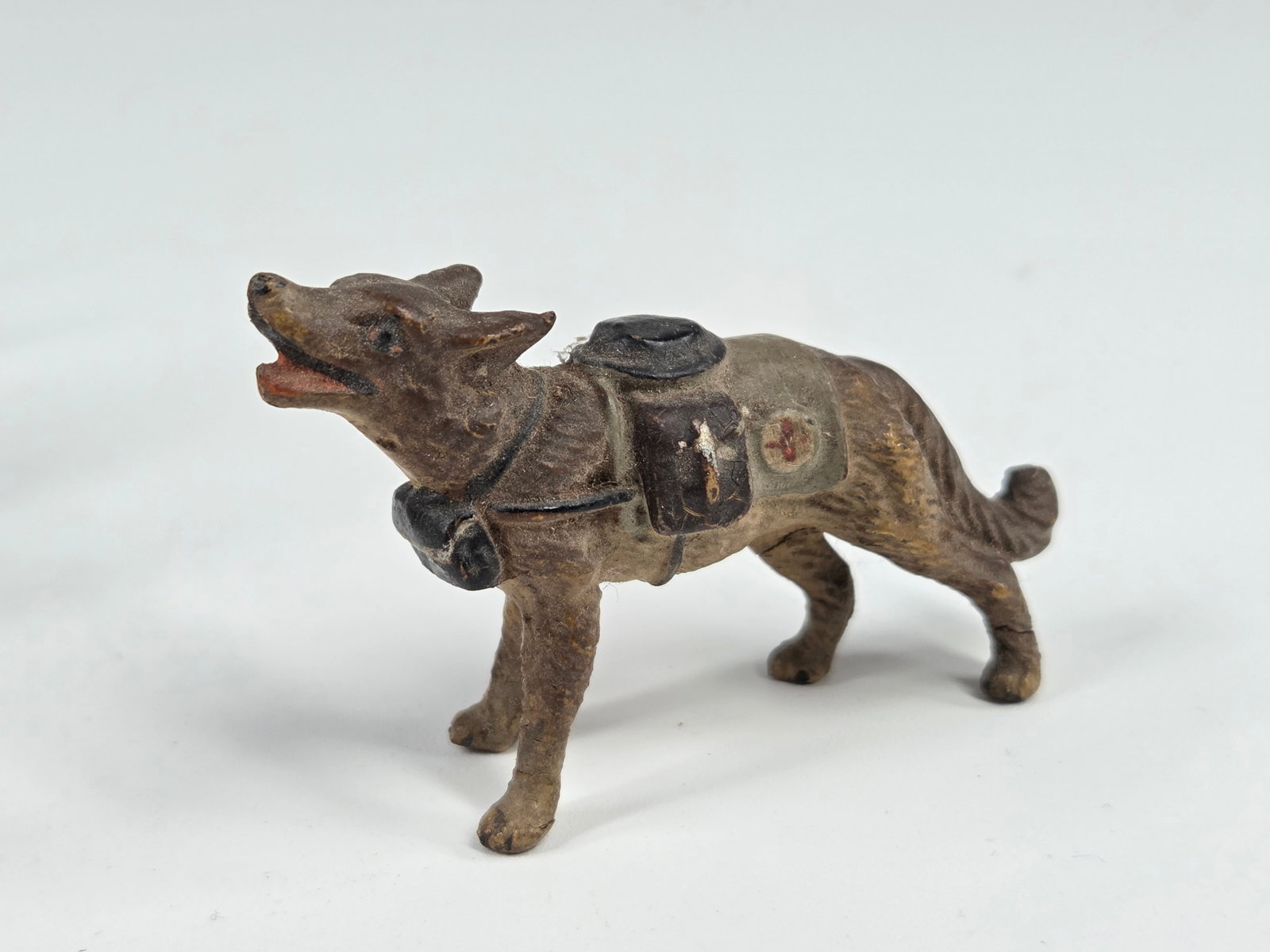 GERMAN ELASTOLIN SOLDIER W/ DOGS - 2
