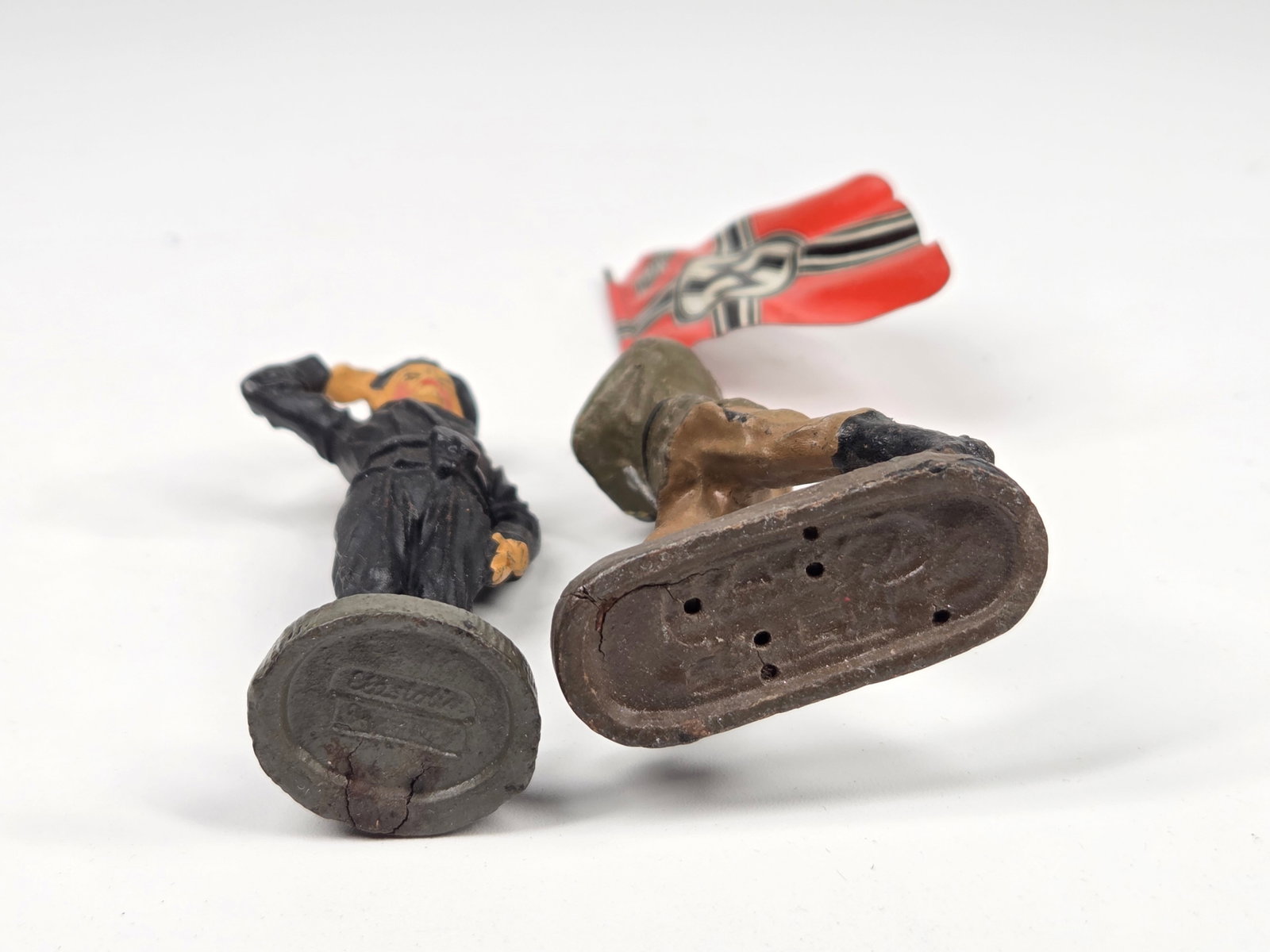 2) GERMAN ELASTOLIN HAND PAINTED SOLDIERS - 7