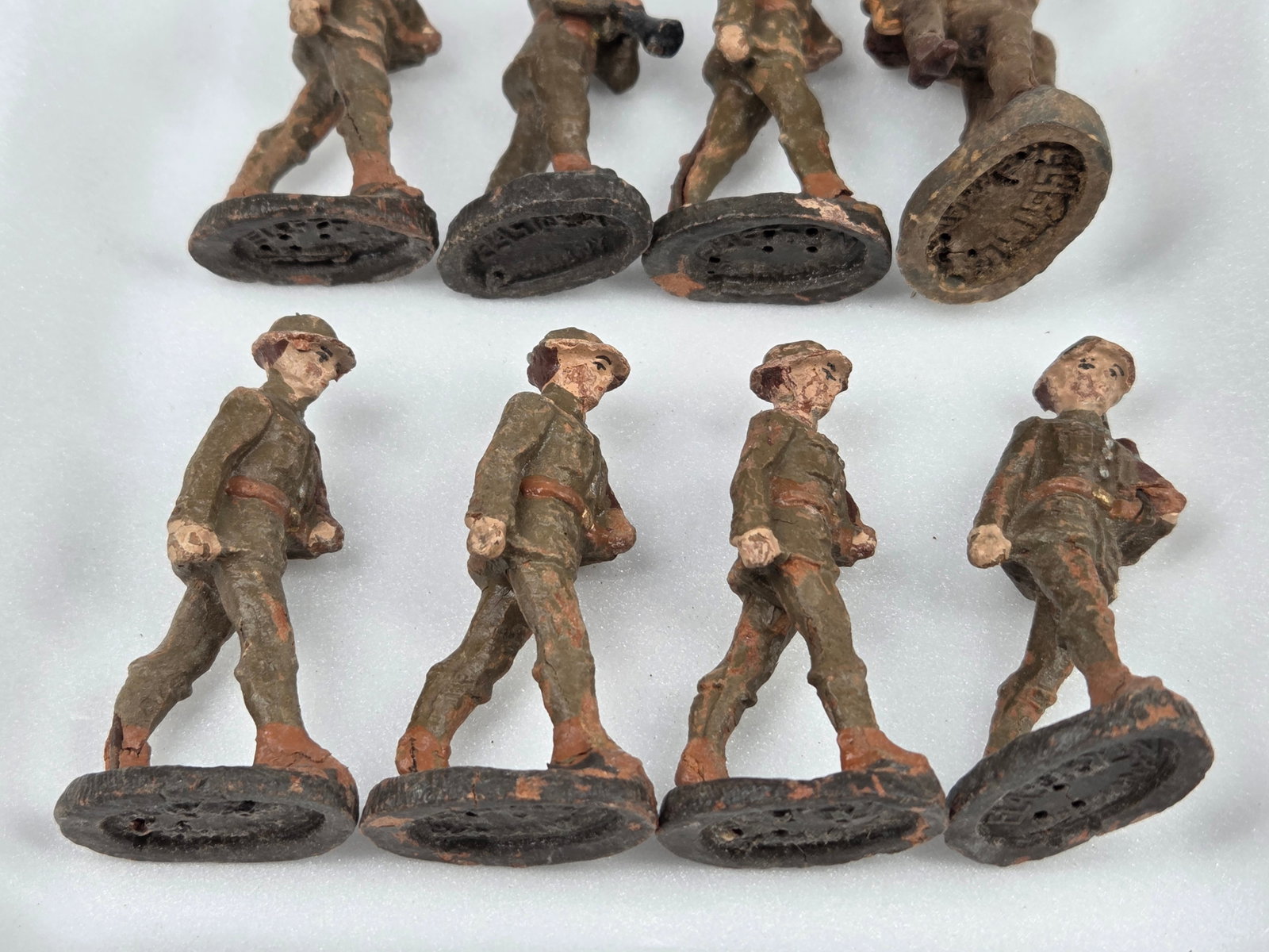 VARIOUS GERMAN ELASTOLIN COMPOSITION SOLDIERS - 4