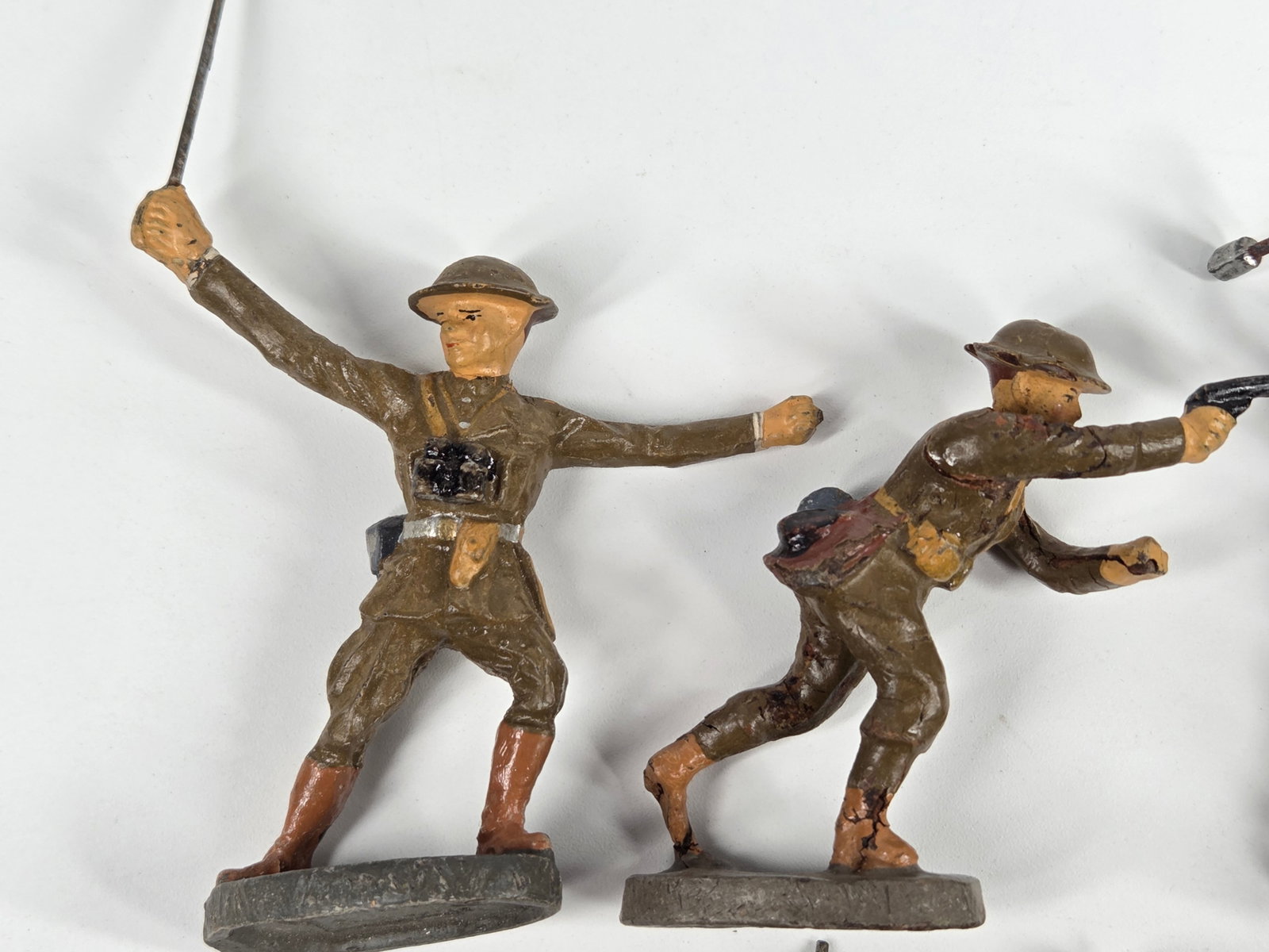 VARIOUS GERMAN ELASTOLIN COMPOSITION SOLDIERS - 2