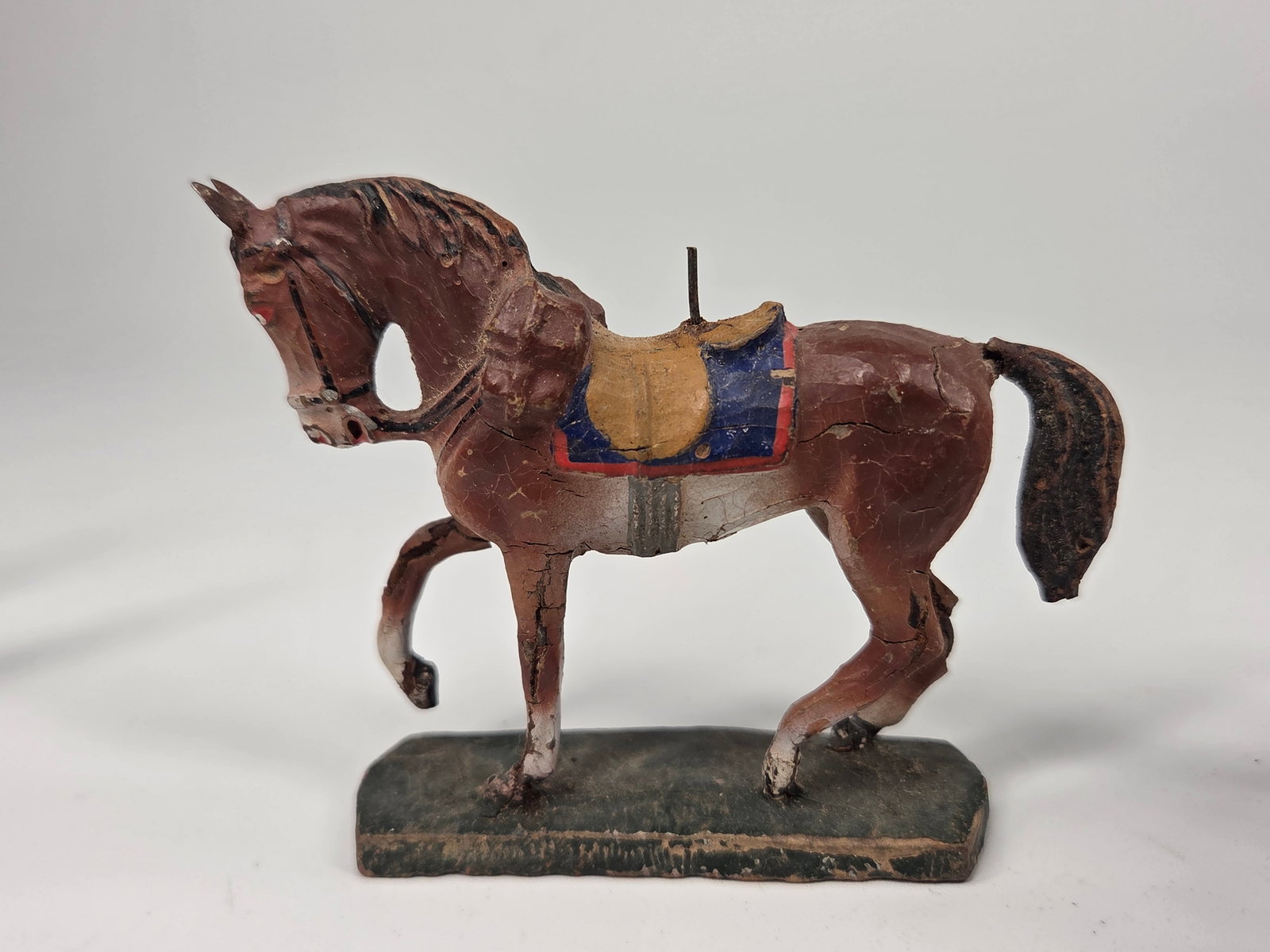 4) GERMAN HAND PAINTED COMPOSITION HORSE - 4