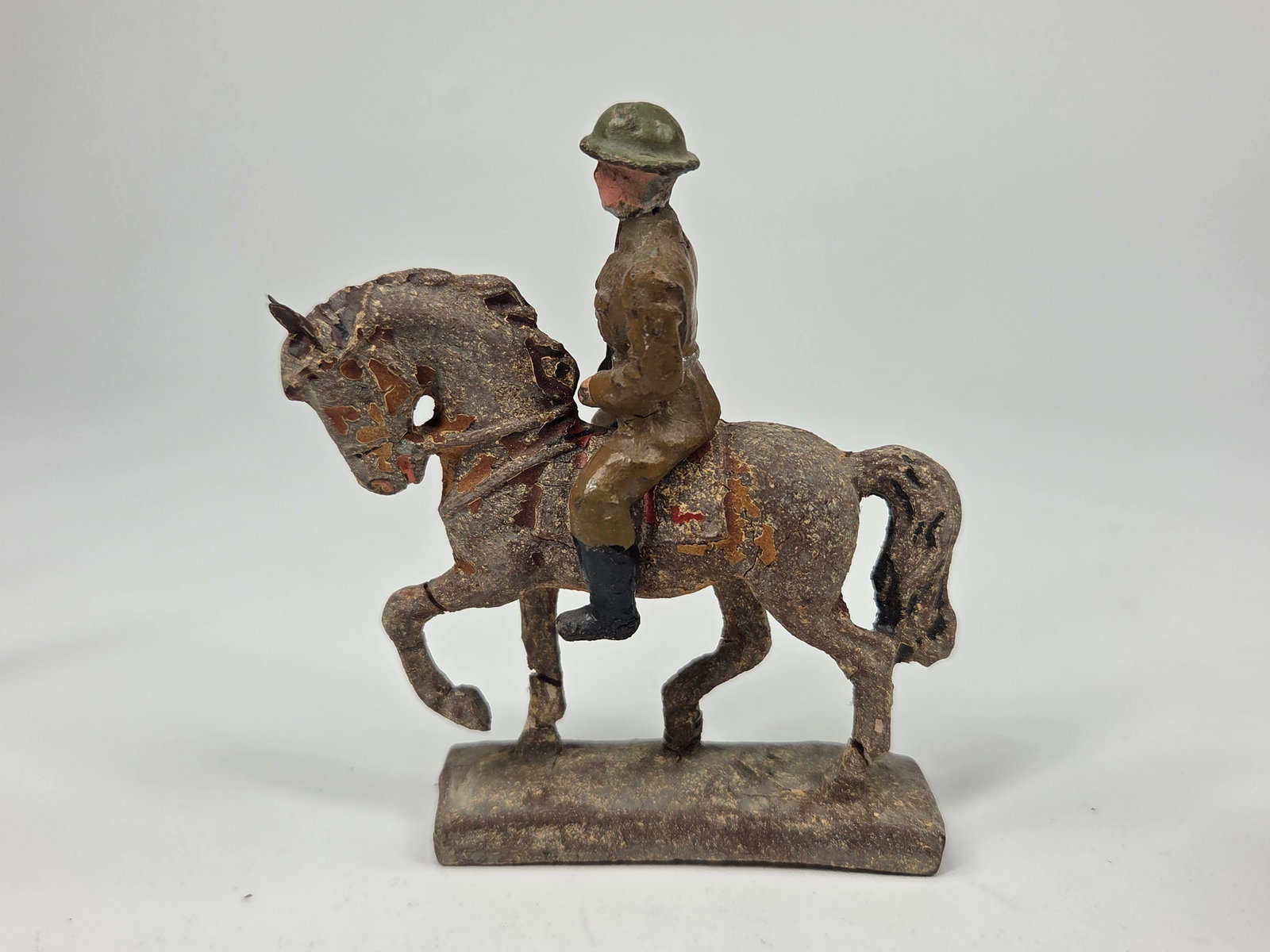 4) GERMAN HAND PAINTED COMPOSITION HORSE - 6