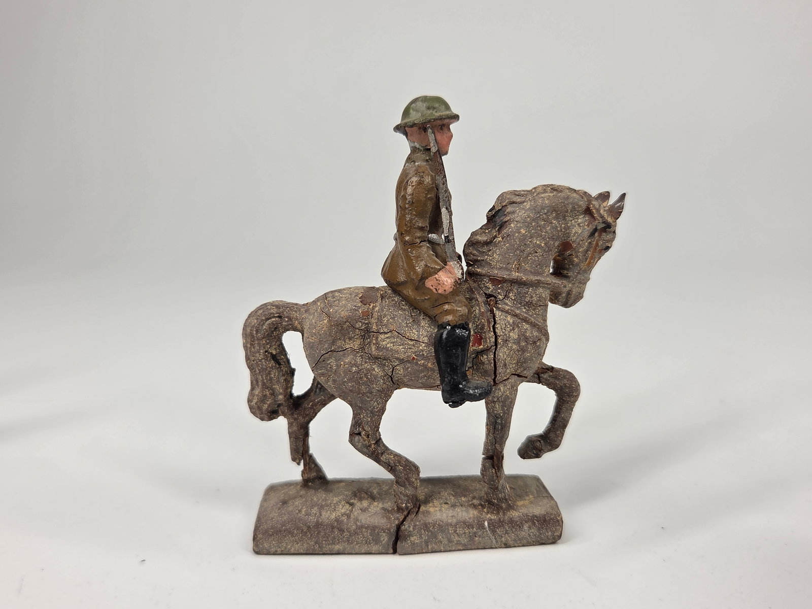 4) GERMAN HAND PAINTED COMPOSITION HORSE - 7