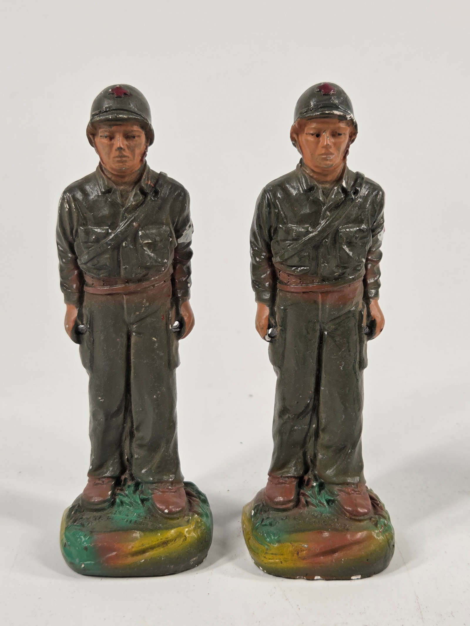 VARIOUS PAINTED COMPOSITION & LEAD SOLDIERS - 3