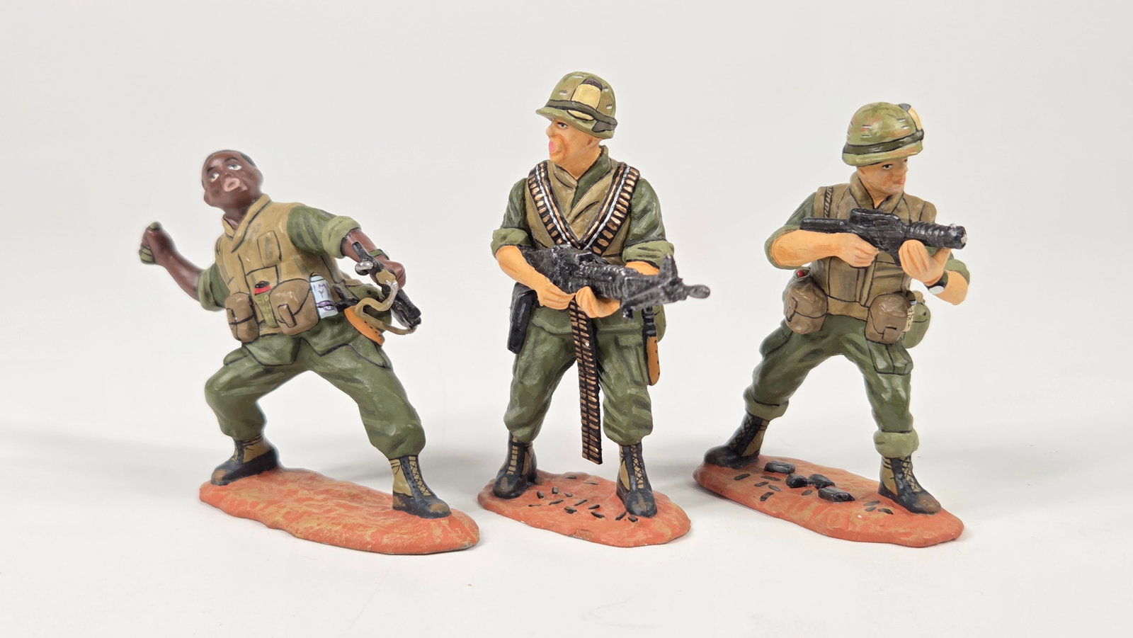 3) KING & COUNTRY VIETNAM SOLDIERS: ALL REMAIN IN GOOD CONDITION.