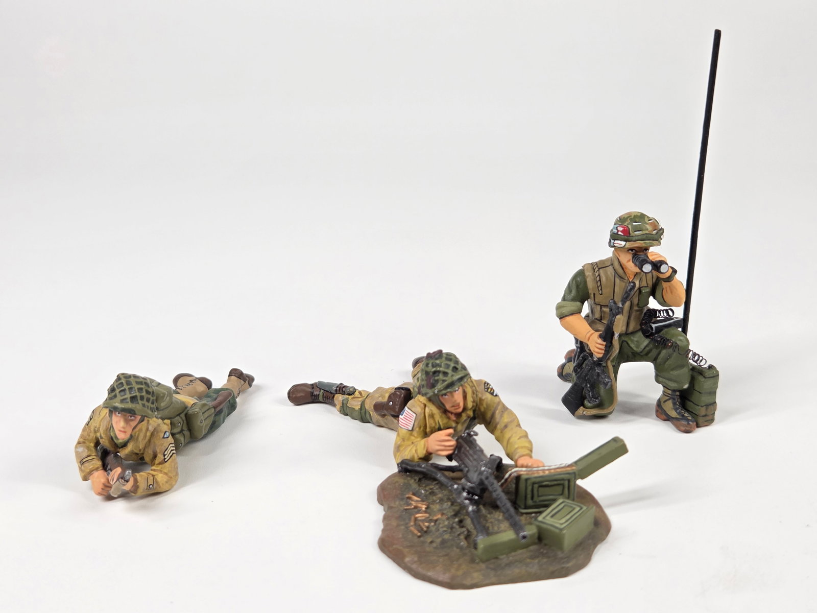 3) KING & COUNTRY SOLDIERS: ALL REMAIN IN GOOD CONDITION.