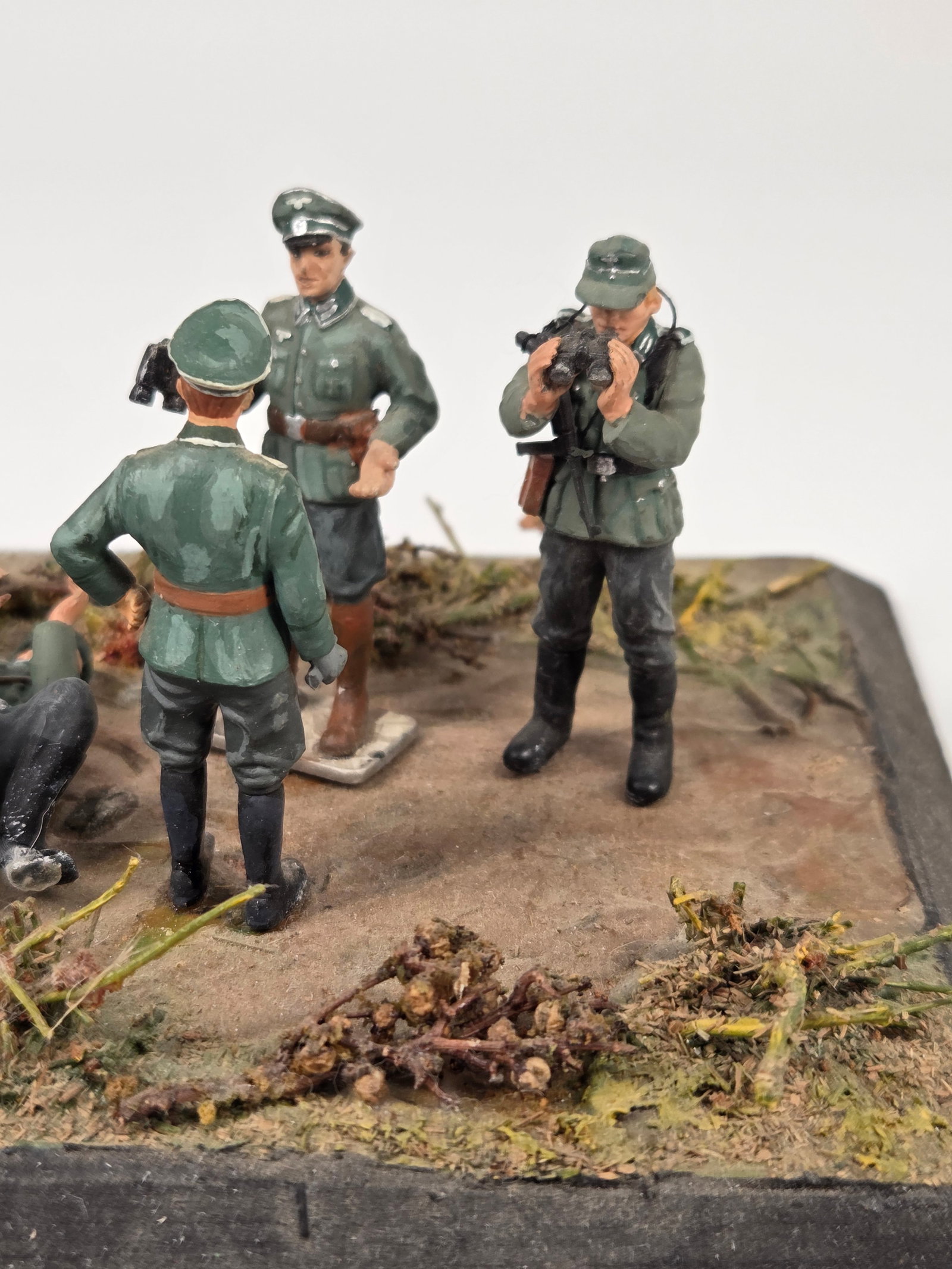 GERMAN LEAD SOLDIER DIORAMA - 2