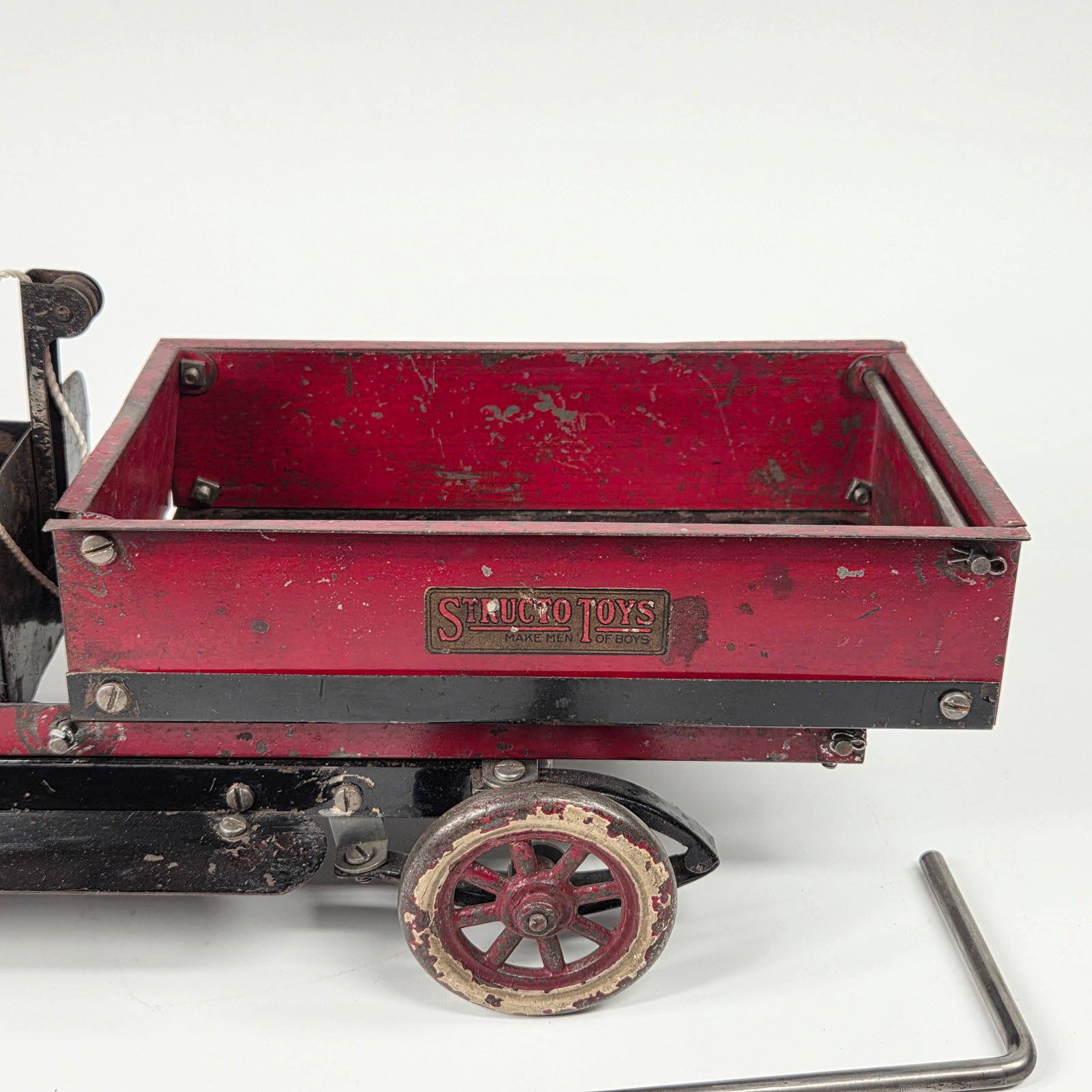 STRUCTO CLOCKWORK PRESSED STEEL DUMP TRUCK - 5