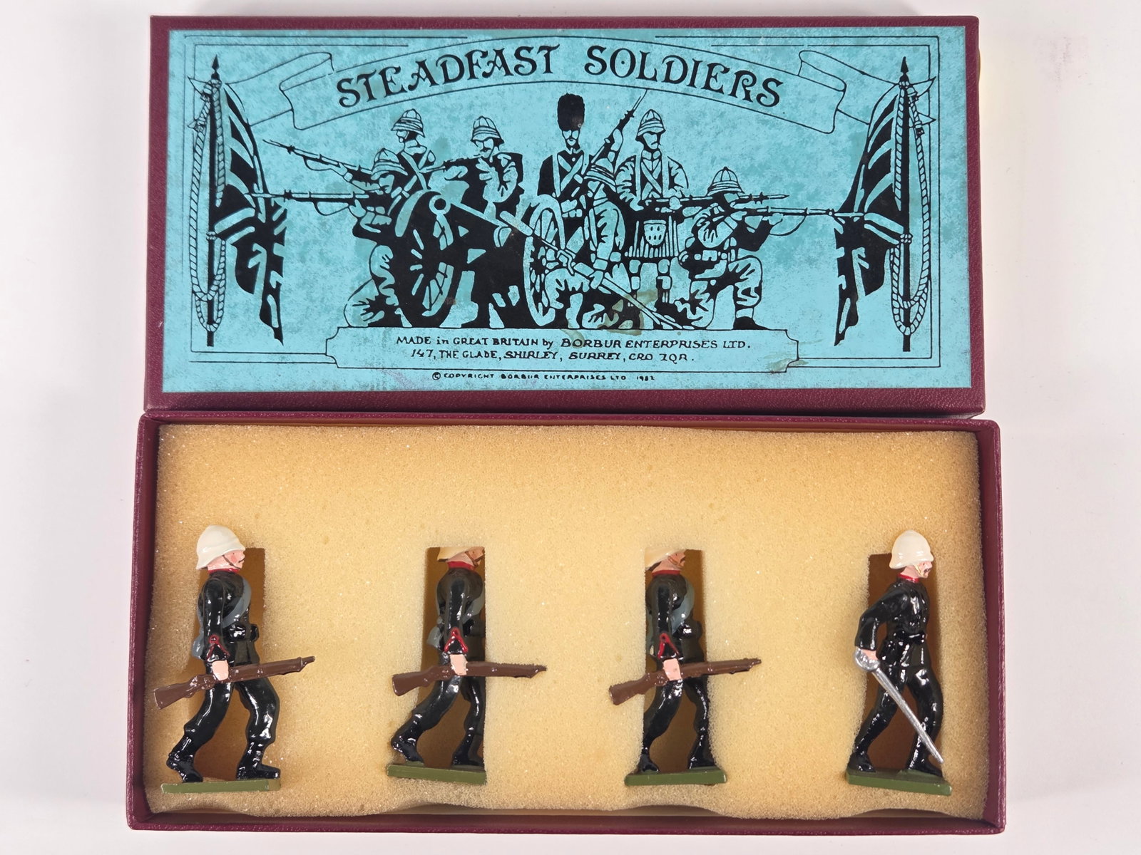 4) STEADFAST SF58 PAINTED LEAD SOLDIERS (1 of 4)