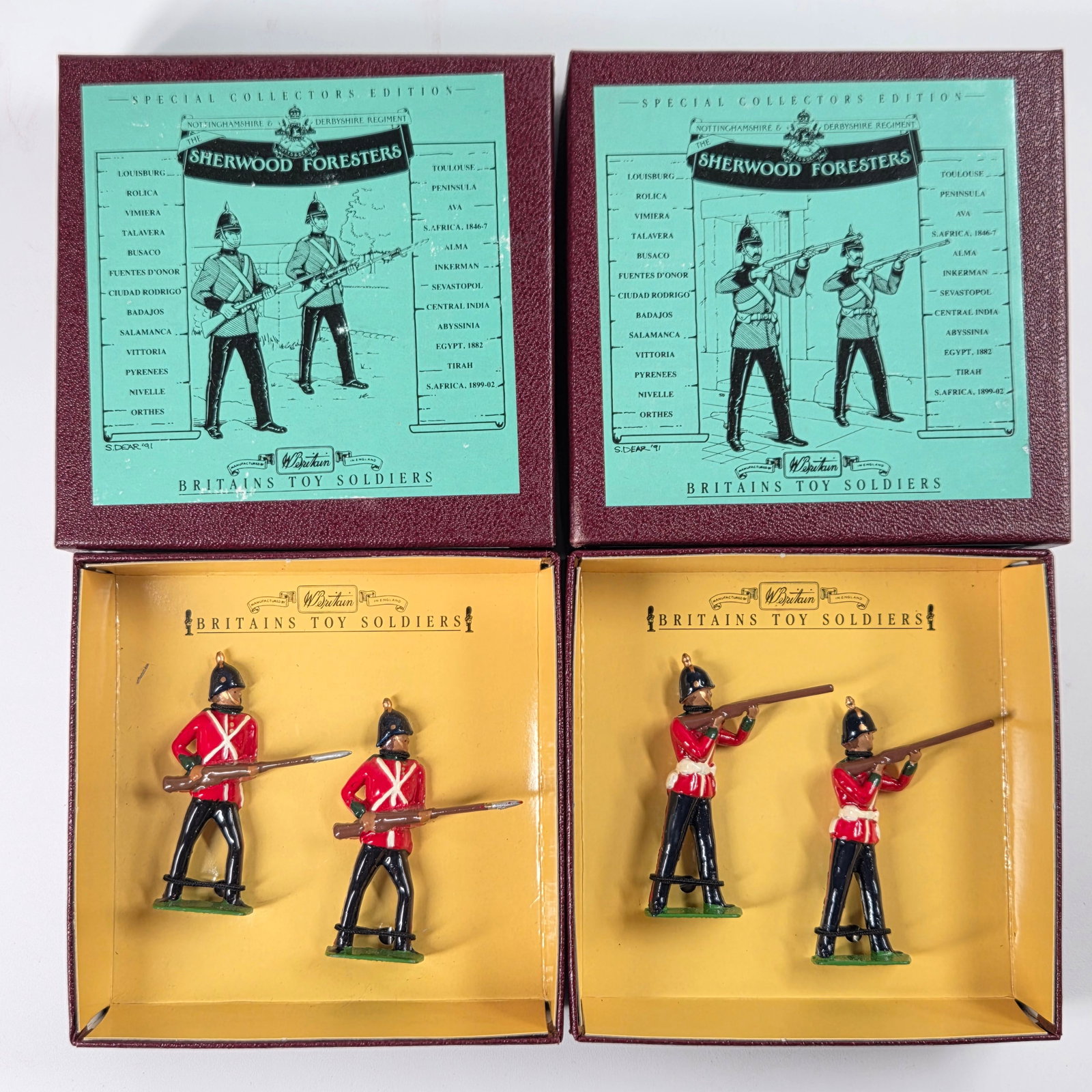 2) BRITAINS SHERWOOD FORESTERS 8814 8815 FIGURES (1 of 4)