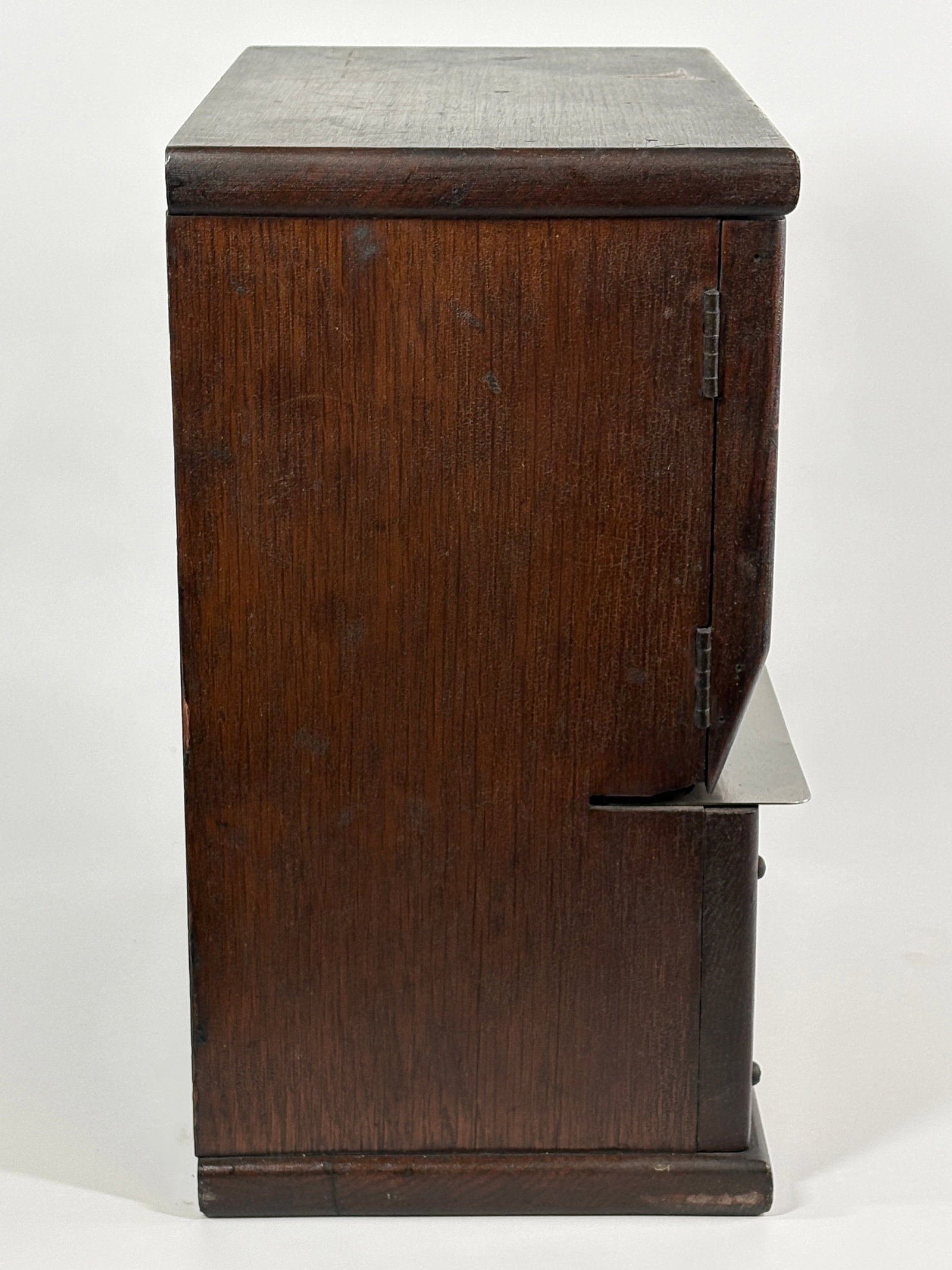 ANTIQUE OAK SIMPLEX TIME RECORDING CLOCK - 4
