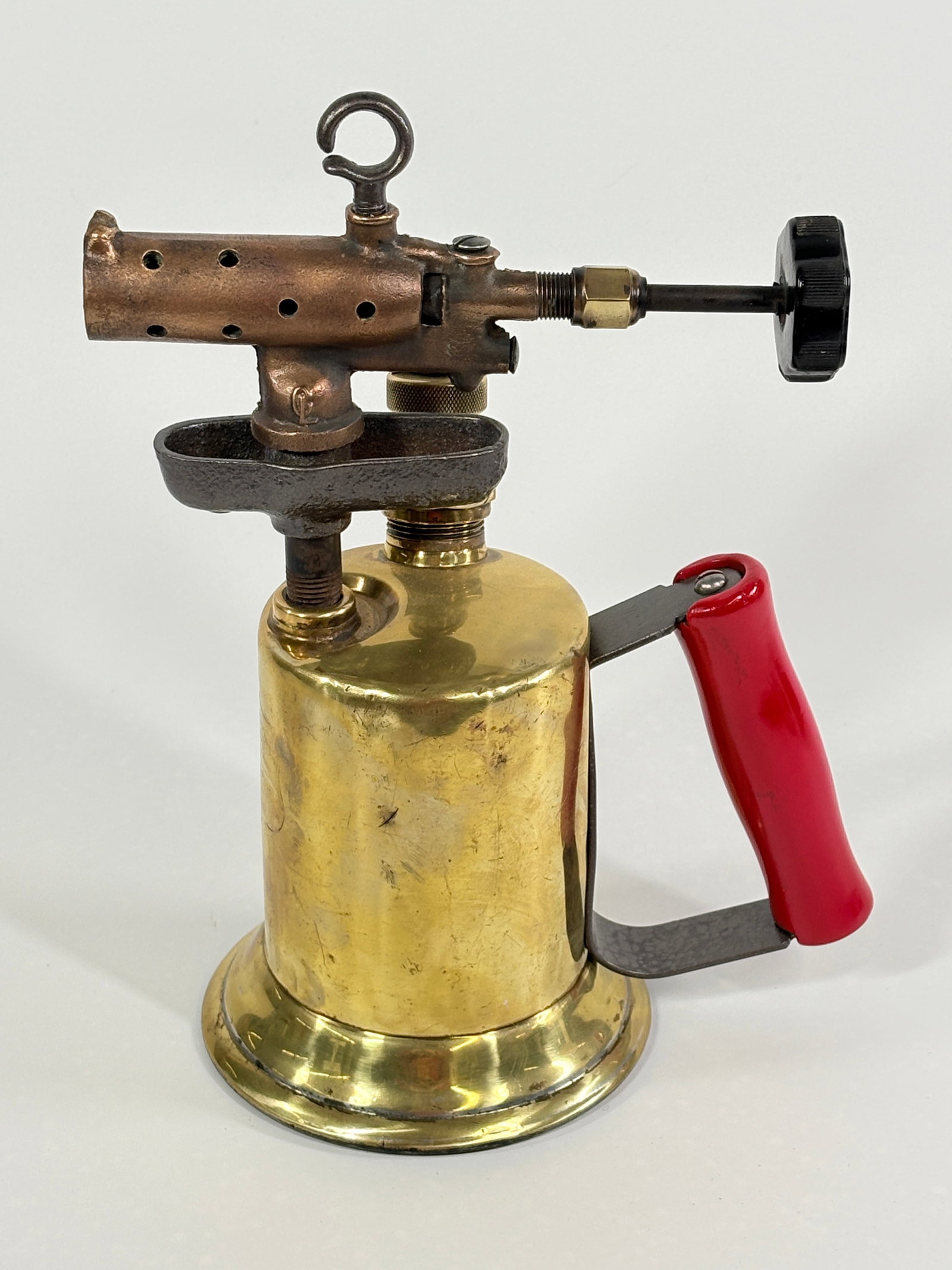 CLAYTON & LAMBERT MFG CO. BRASS TORCH: REMAINS IN GOOD CONDITION, POLISHED.