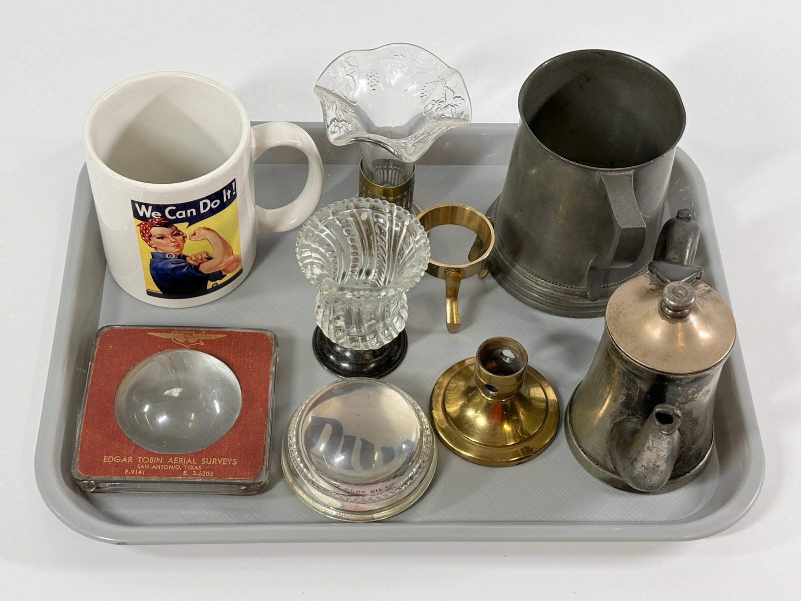 VARIOUS ANTIQUE COLLECTIBLES - STERLING TOOTHPICK, ADVERTISING + (1 of 4)