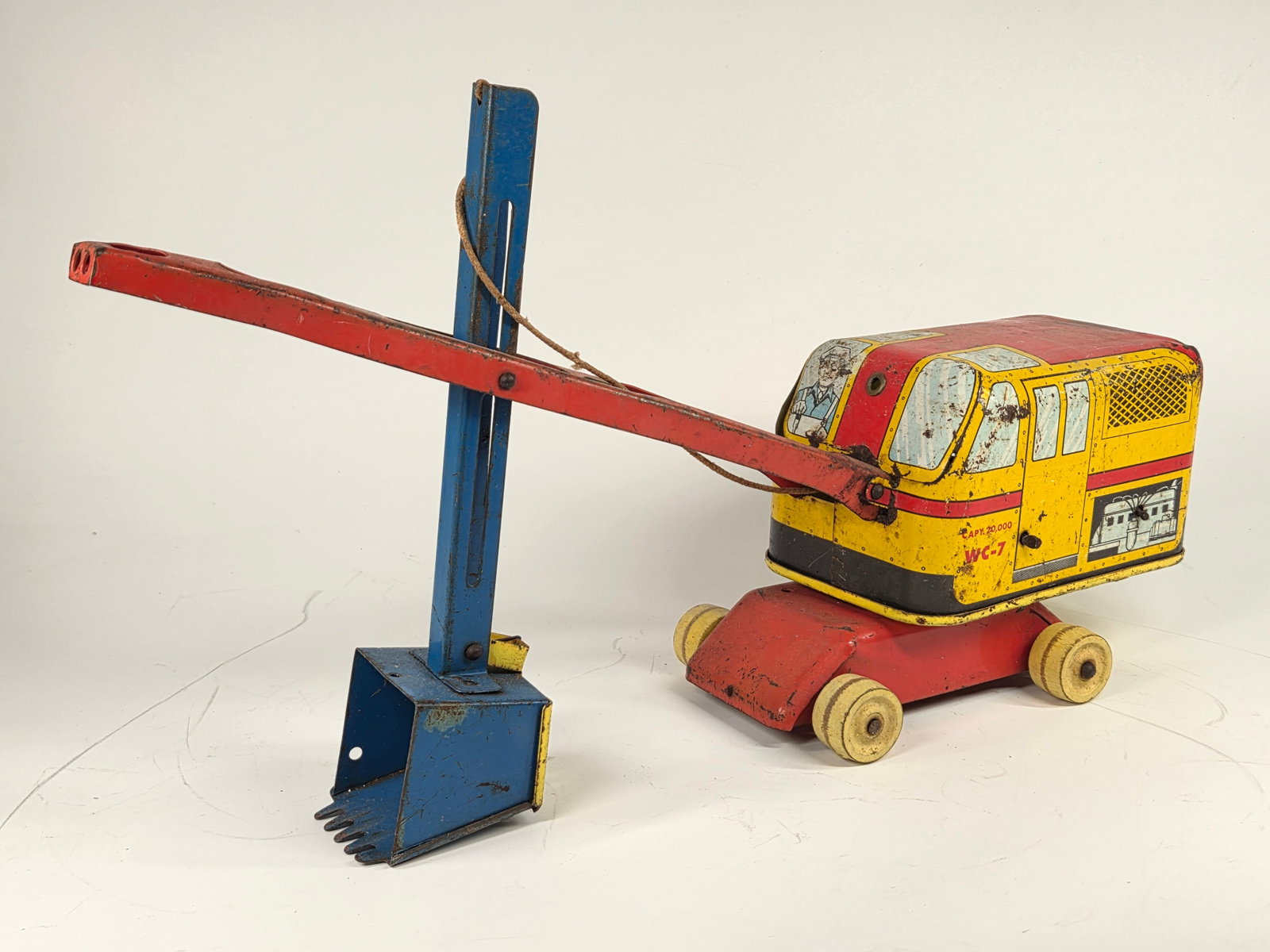 WYANDOTTE PRESSED STEEL STEAM SHOVEL TRUCK