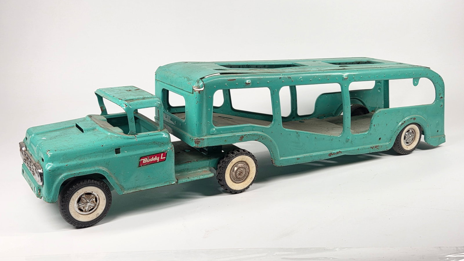 BUDDY L PRESSED STEEL CAR CARRIER (1 of 5)