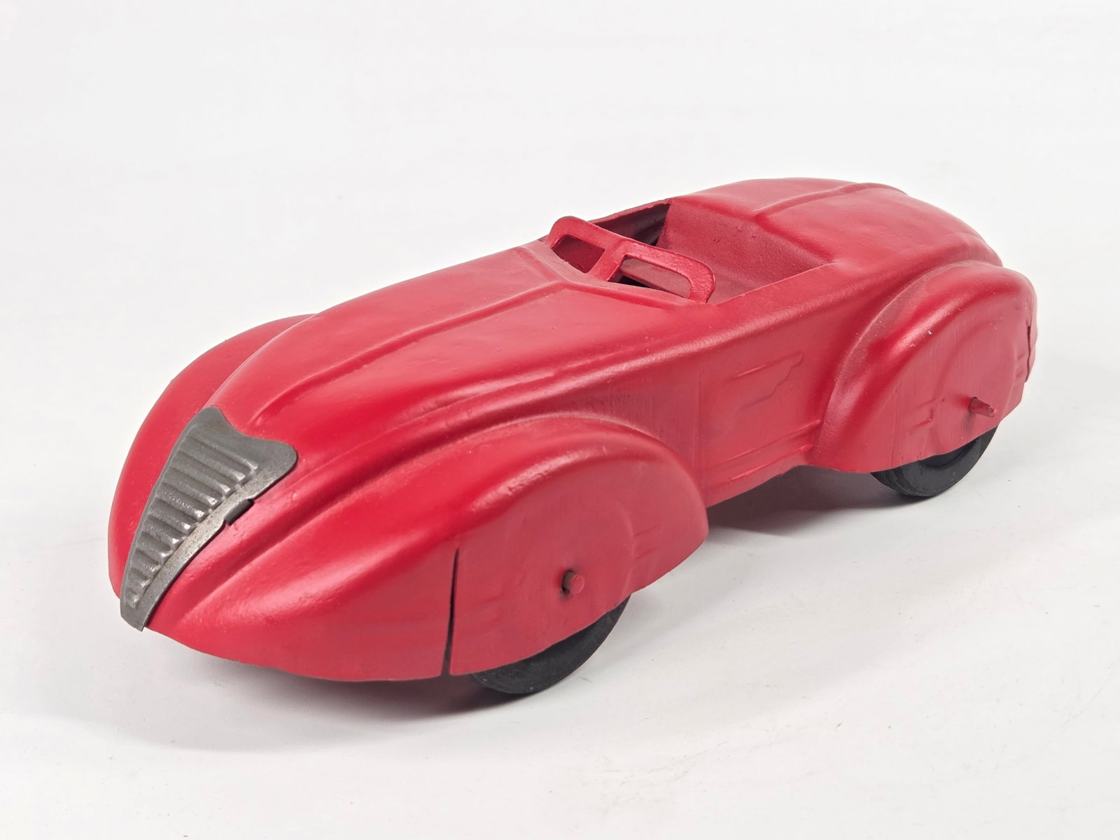 RESTORED MARX WYANDOTTE PRESSED STEEL STREAMLINE CONVERTIBLE (1 of 5)