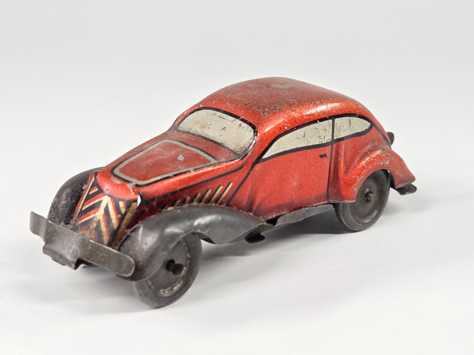 GERMAN TIN LITHO WIND UP CAR (1 of 5)