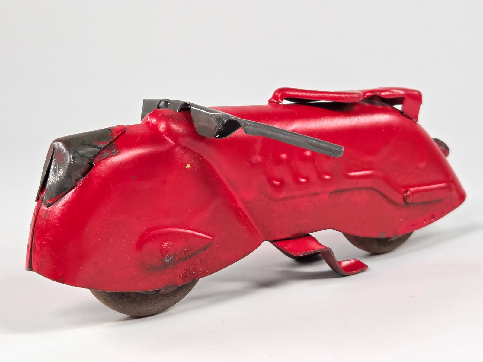 RESTORED PRESSED STEED STREAMLINE MOTORCYCLE