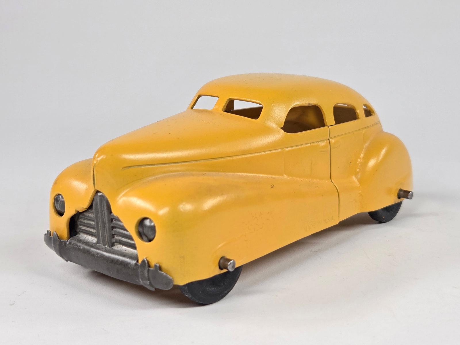 YELLOW RESTORED PRESSED STEEL AUTO