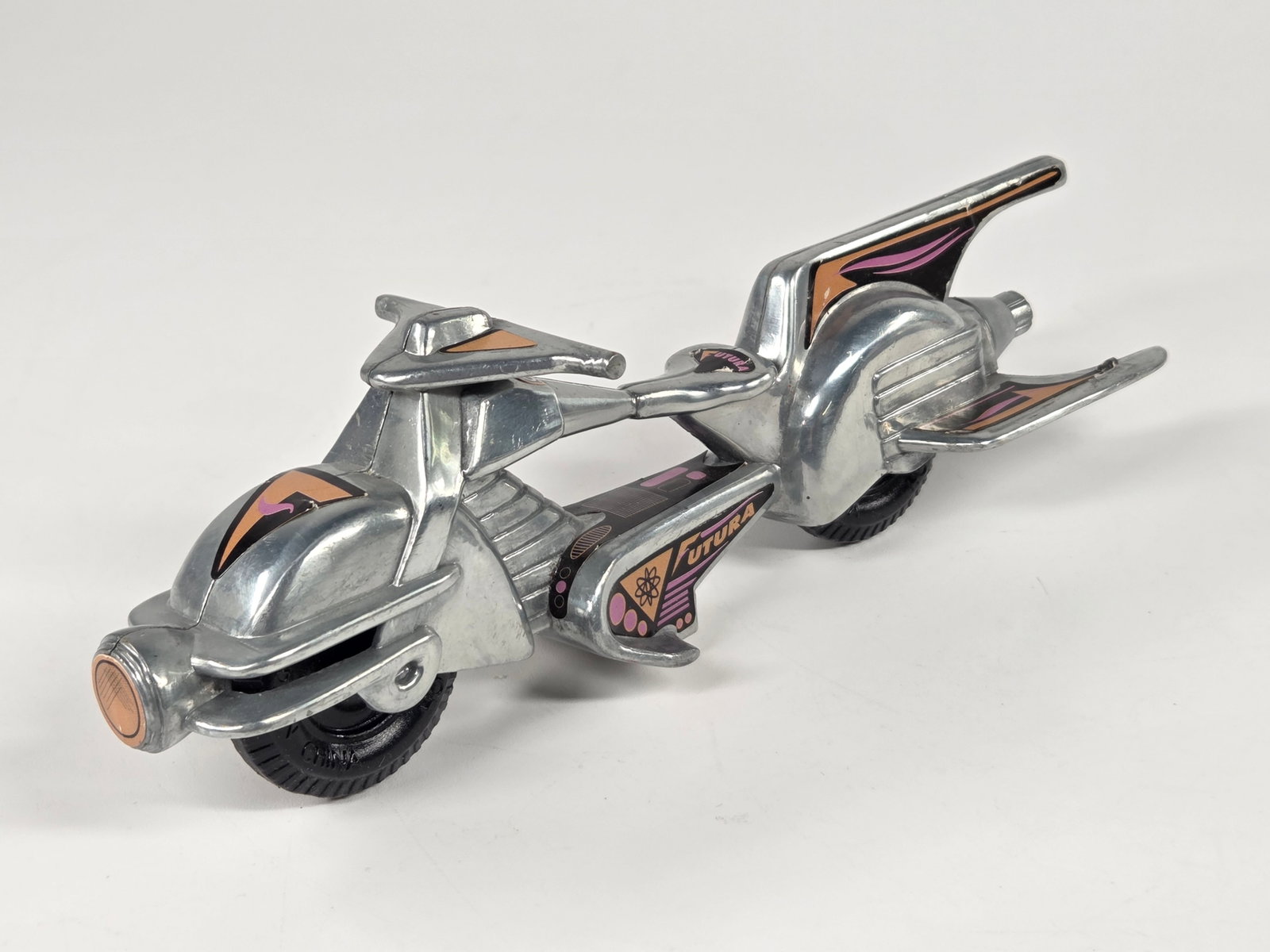 XONEX DIECAST METAL FUTURA MOTORCYCLE: REMAINS IN GOOD CONDITION.