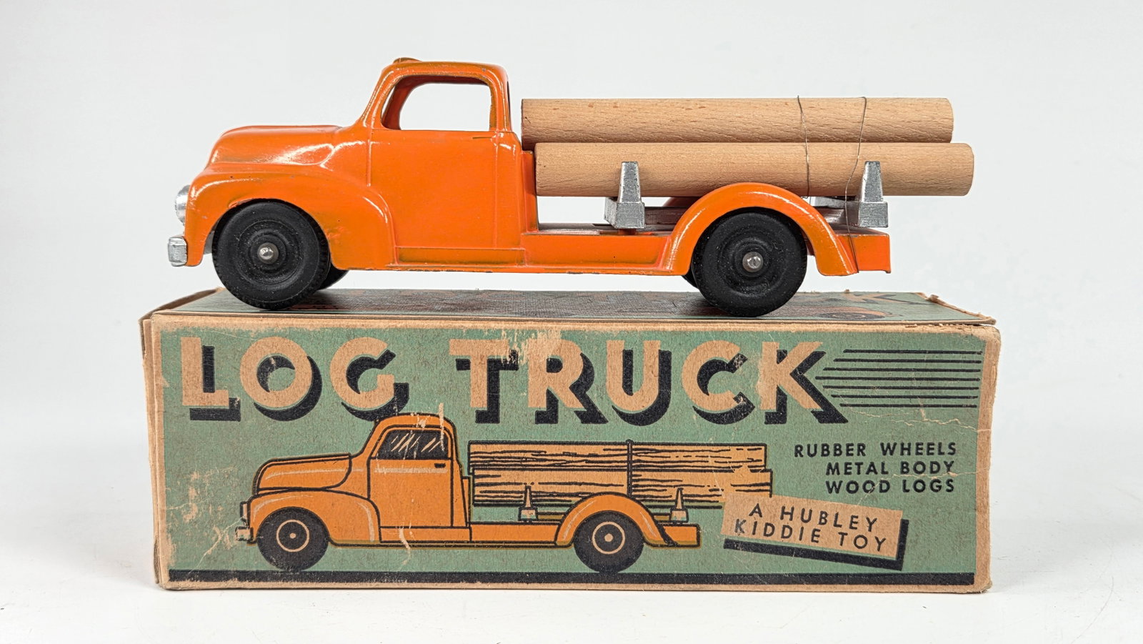 HUBLEY KIDDIE TOYS LOG TRUCK W/ BOX (1 of 8)