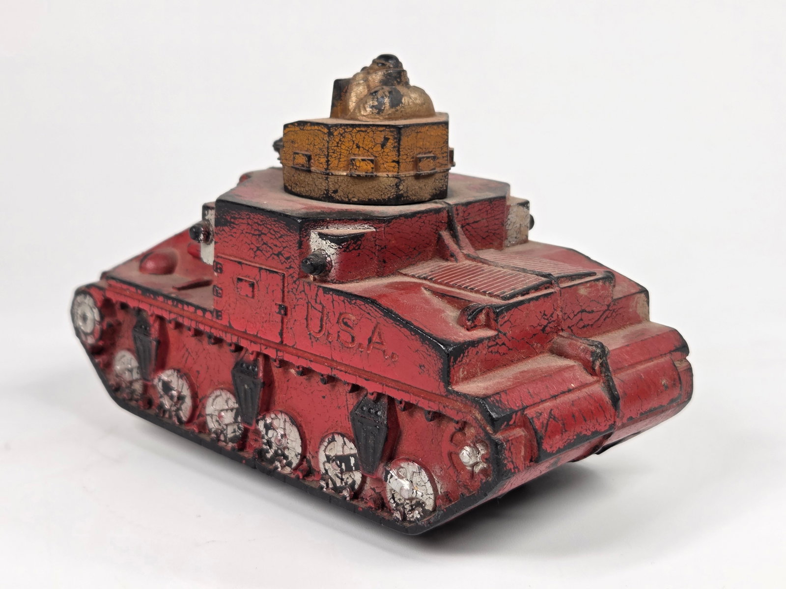 VINTAGE RUBBER US ARMY TANK - 2